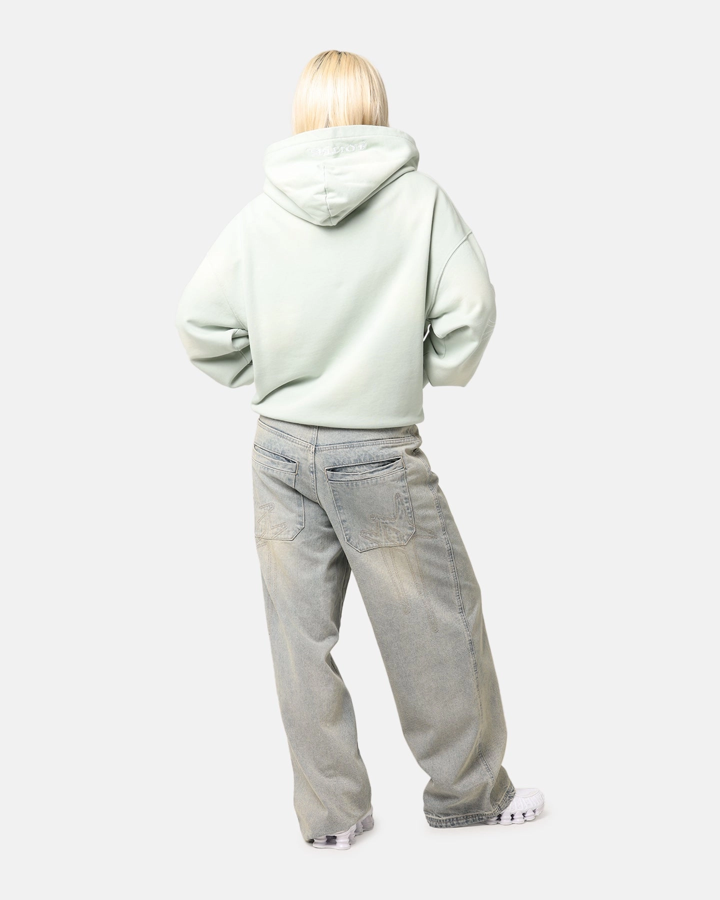 Dresser Loiter Atmosphere Full Zip Hoodie Washed Green