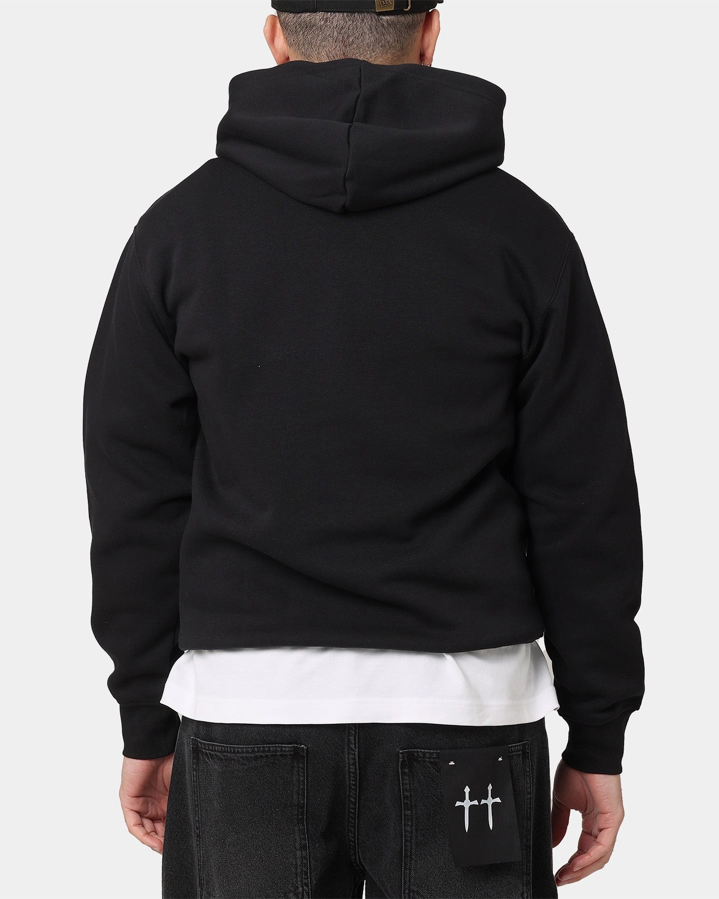 Jordan Brooklyn Fleece Pullover Hoodie Black/White Masculine style