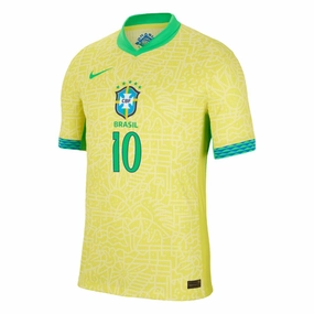 Sport Ready Gear Yarn Dyed Fabric Brazil Home Jersey 24/25 Neymar #10
