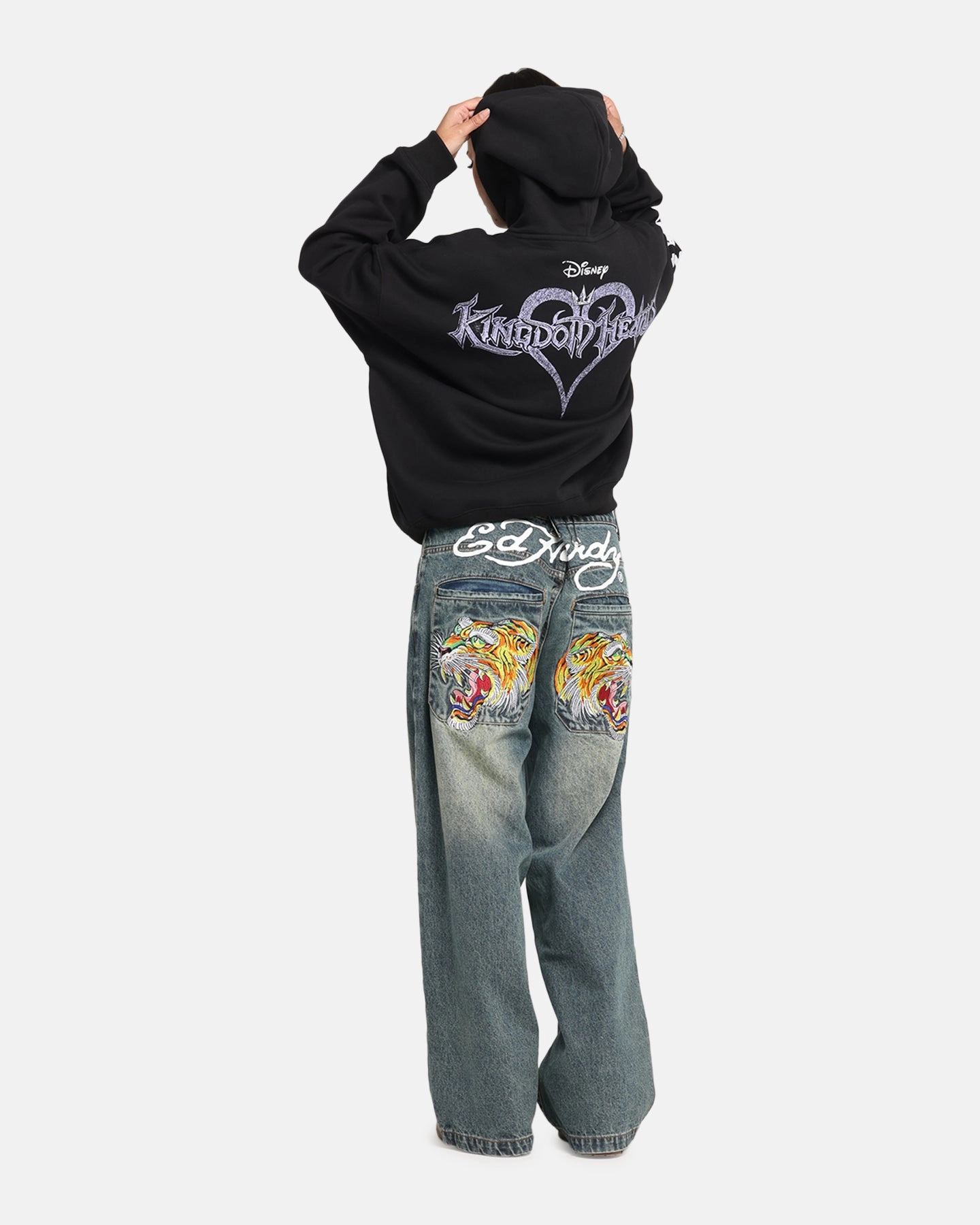 Goat Crew Disney Kingdom Hearts Gang Premium Hoodie Black Sleepwear Flexible Fabric