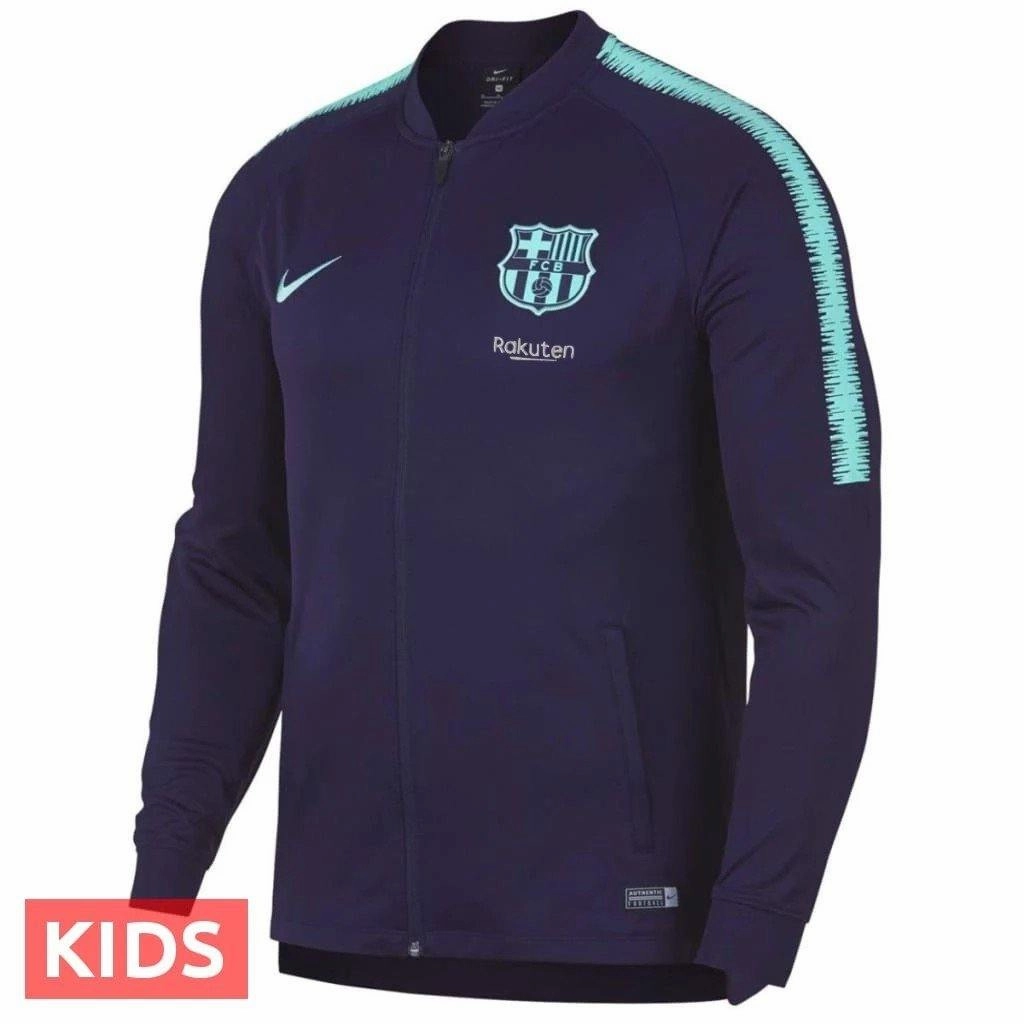 Kids - FC Barcelona purple training presentation Soccer tracksuit 2018/19 - Nike EcoFriendly Dye Process