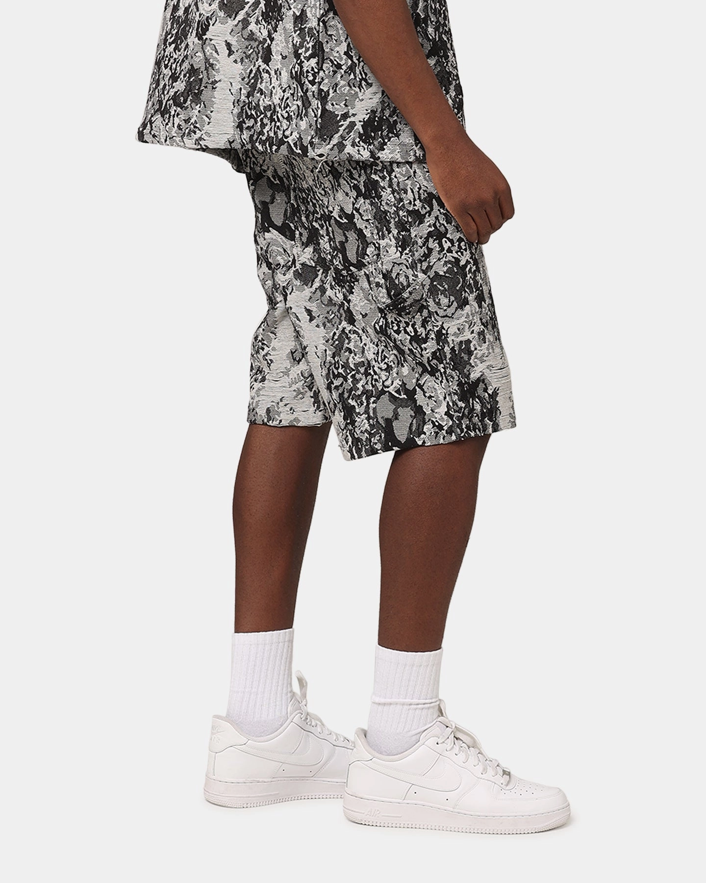 XXIII Denim Jacquard Shorts Black Denim AntiOdorTreatment