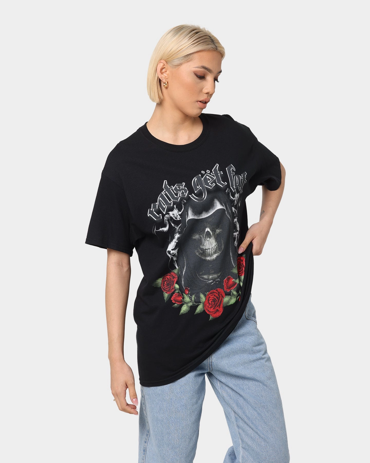 Classic timelessness Rats Get Fat Motor Rats Vintage T-Shirt Black