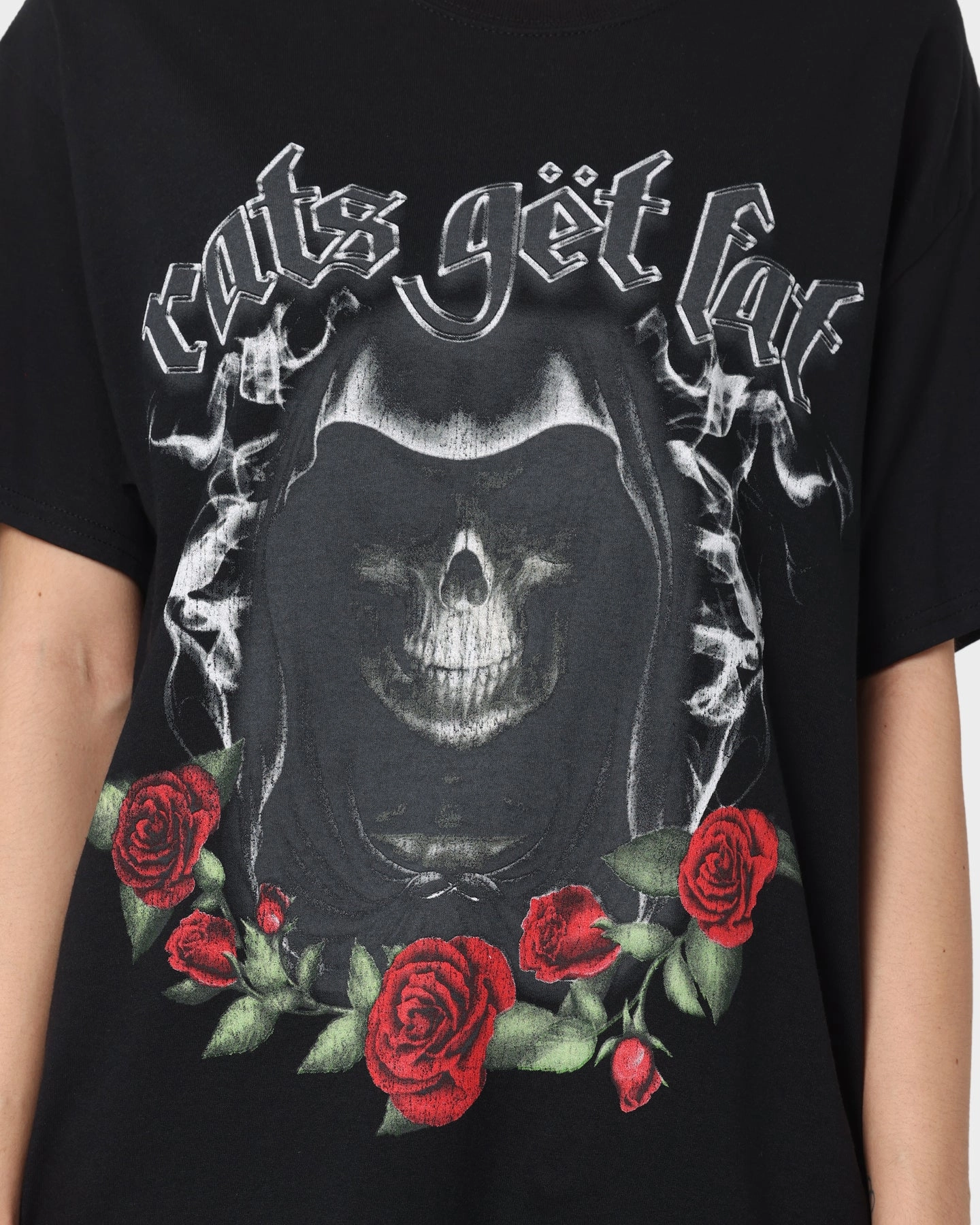 Rats Get Fat Motor Rats Vintage T-Shirt Black High Durability Weave AntiPillingTreatment