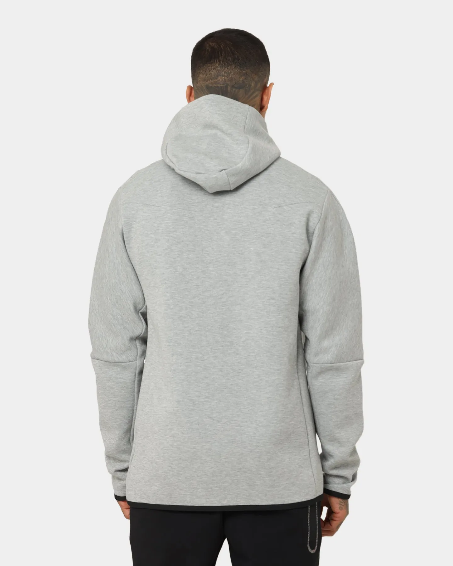 Nike Nike Sportswear Tech Fleece Full Zip Hoodie Grey Heather/Black Budget - friendly Plus Size