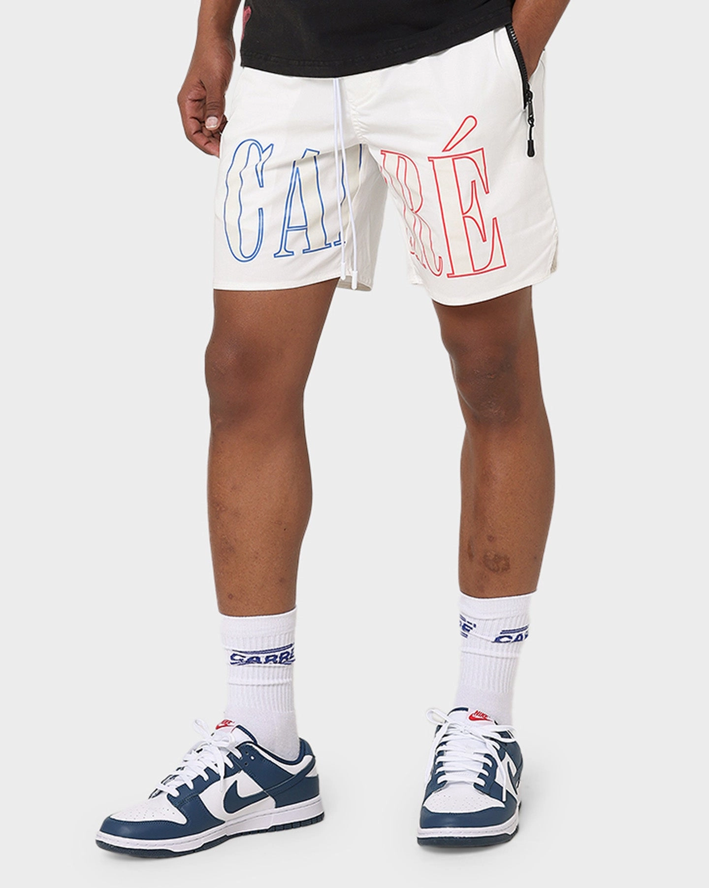 Tagless label Birthday gift Carre Men's Hardi La Plage UV Short White/Multi-coloured