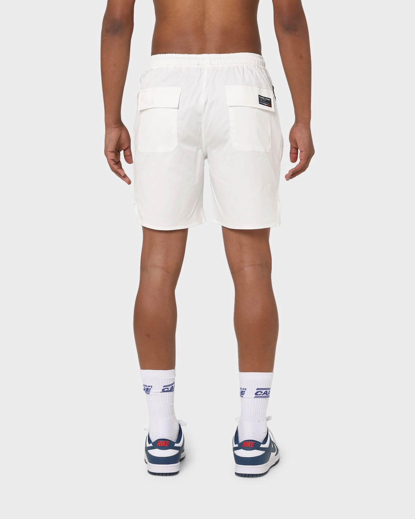 Faux Leather Carre Men's Hardi La Plage UV Short White/Multi-coloured