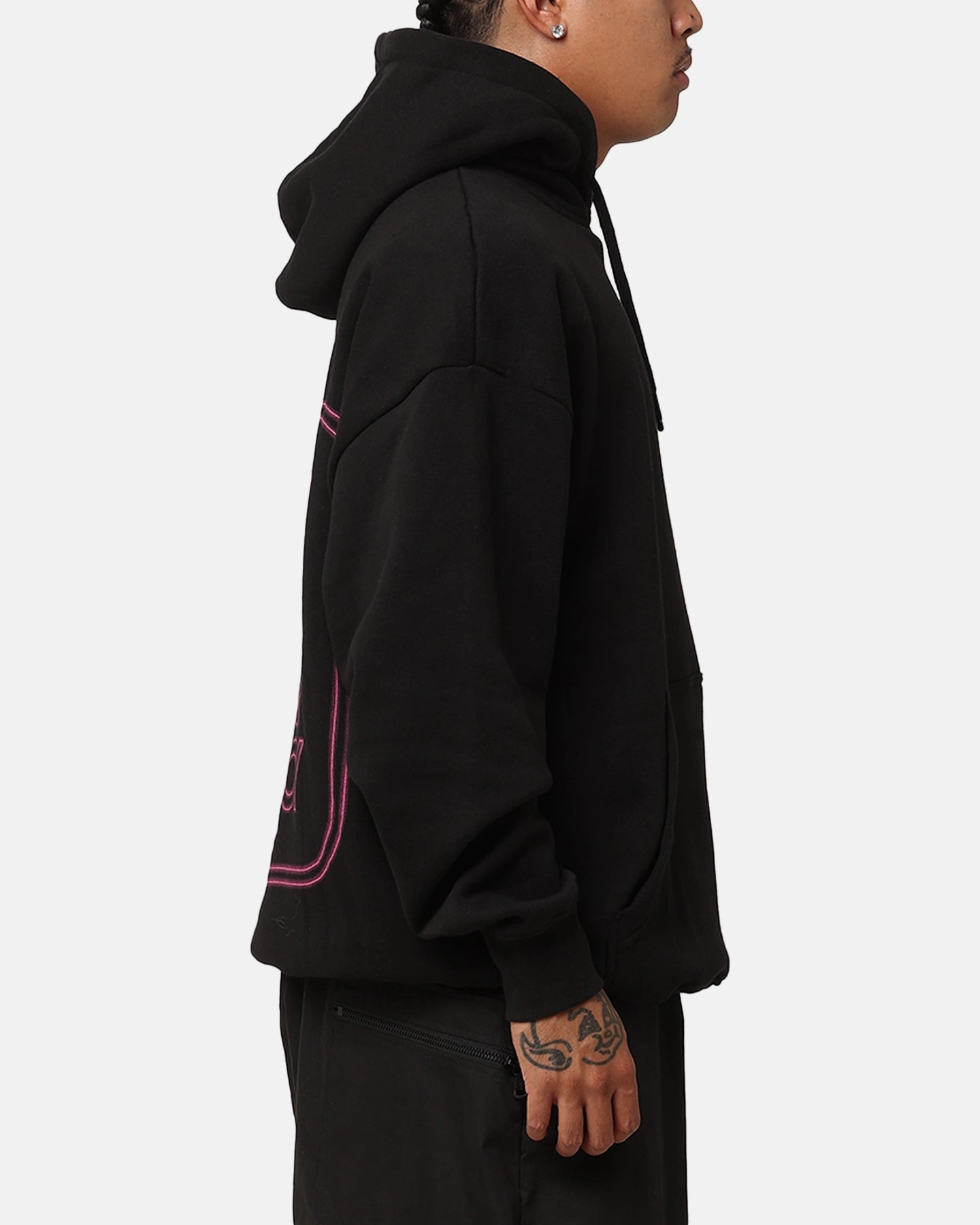 suitable for air sports Playboy Neon Stack Hoodie Black/Pink