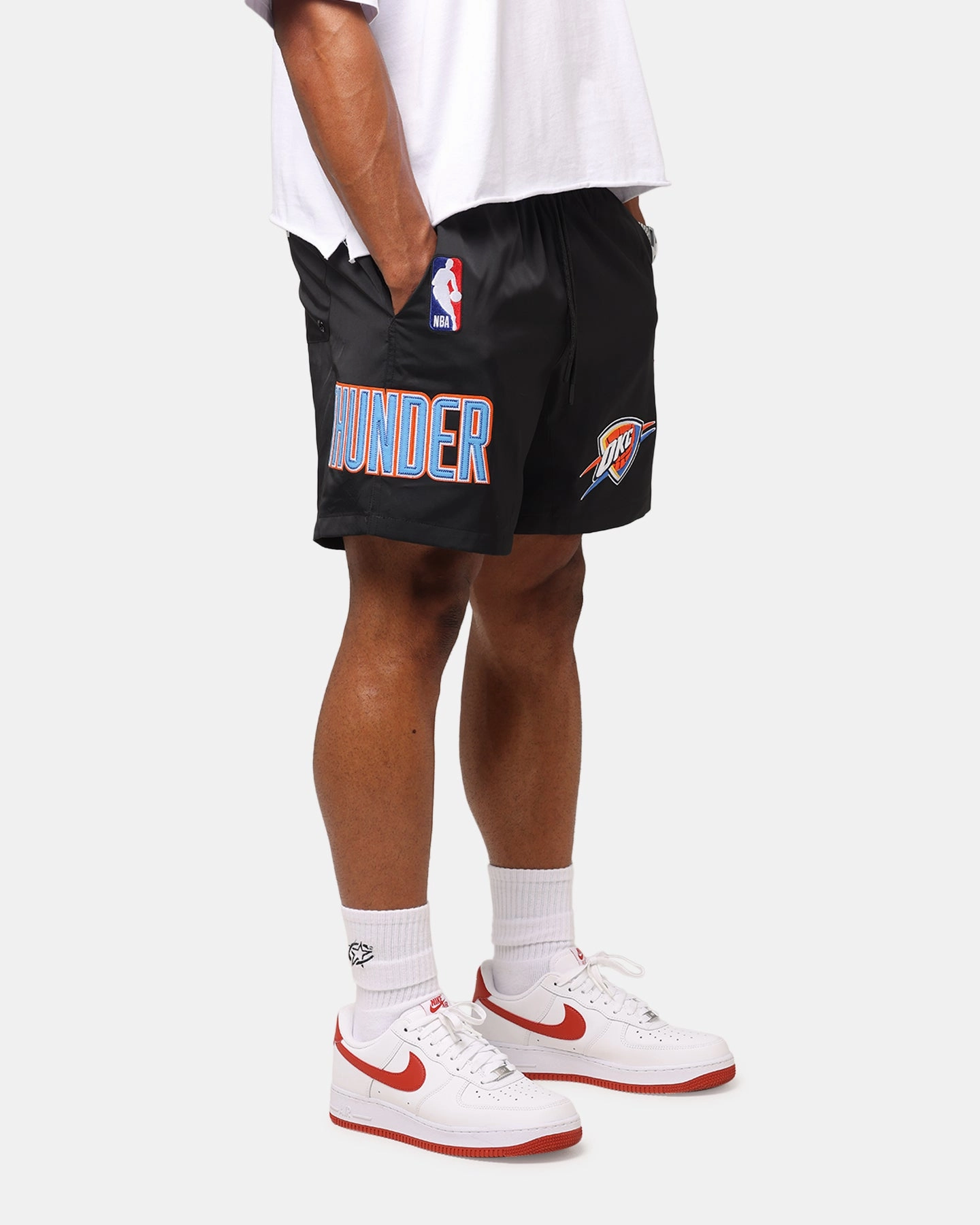 Pro Standard Oklahoma City Thunder Classic Woven Shorts Black Easy Days Flexible Mobility