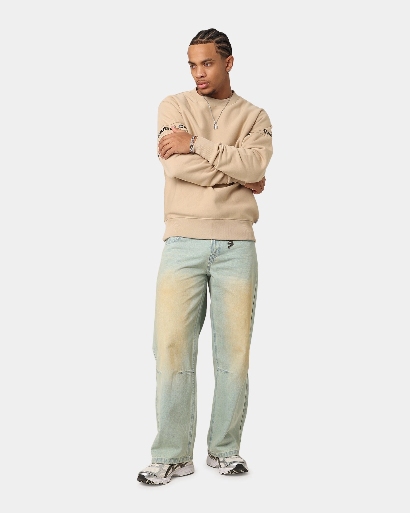 Casual Layers Winter Fashionable Carre La Manche 2.0 Crewneck Stone