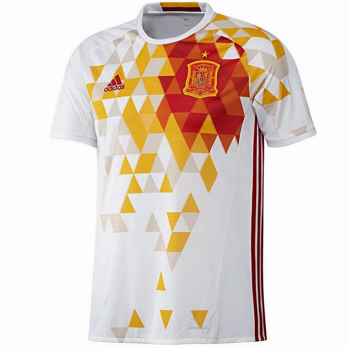 Zipper Closure Spain national team Away soccer jersey 2016/17 - Adidas