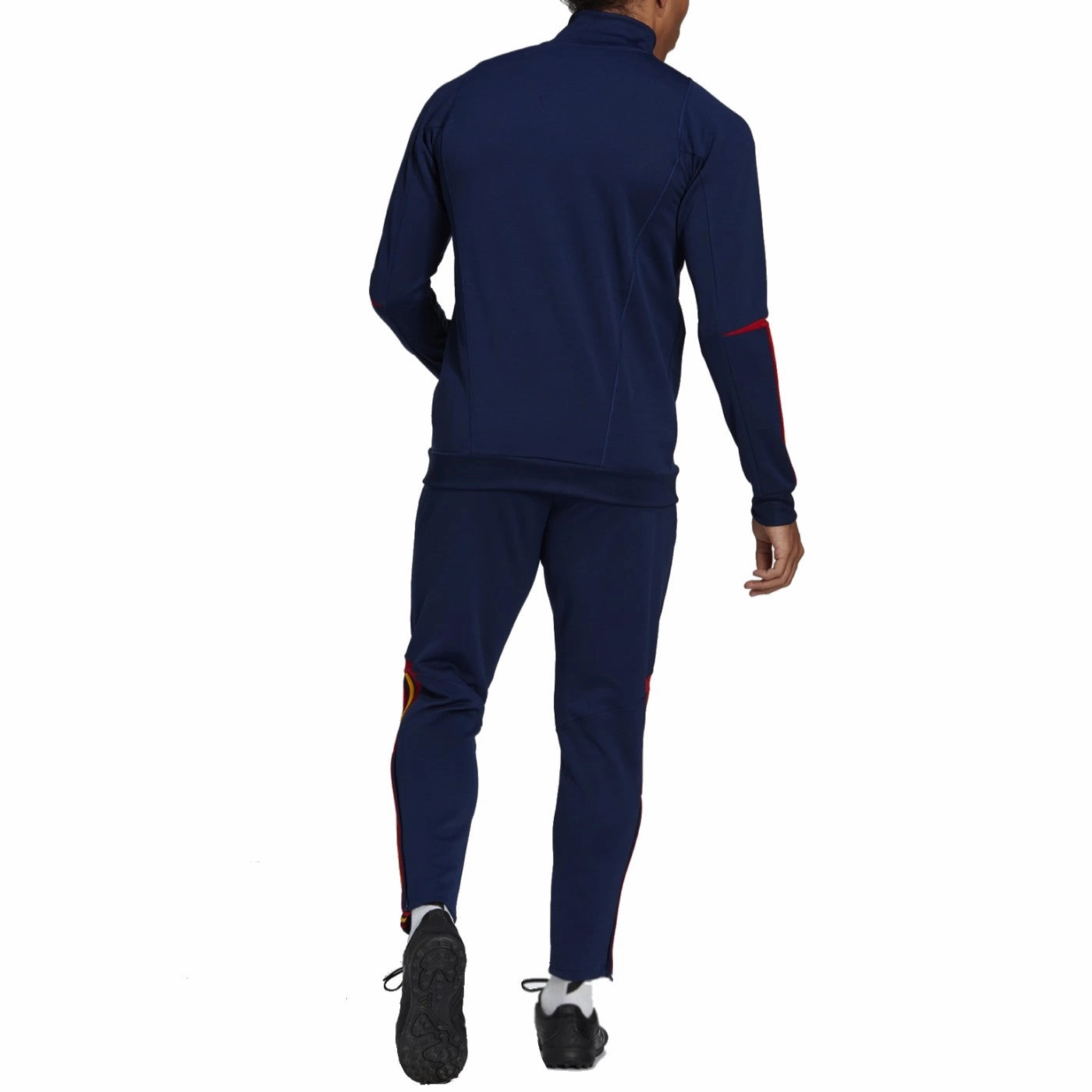 shawl venue Tear Resistant Weave Spain navy training bench Soccer tracksuit 2022/23 - Adidas