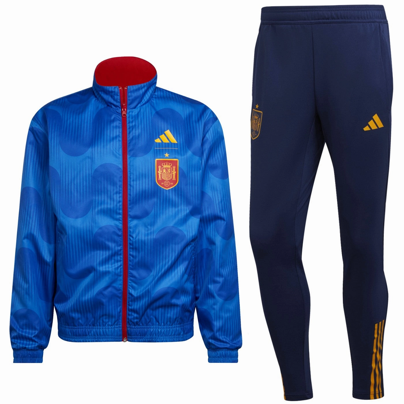 Spain pre-match presentation Soccer tracksuit 2022/23 - Adidas Exercise clothing