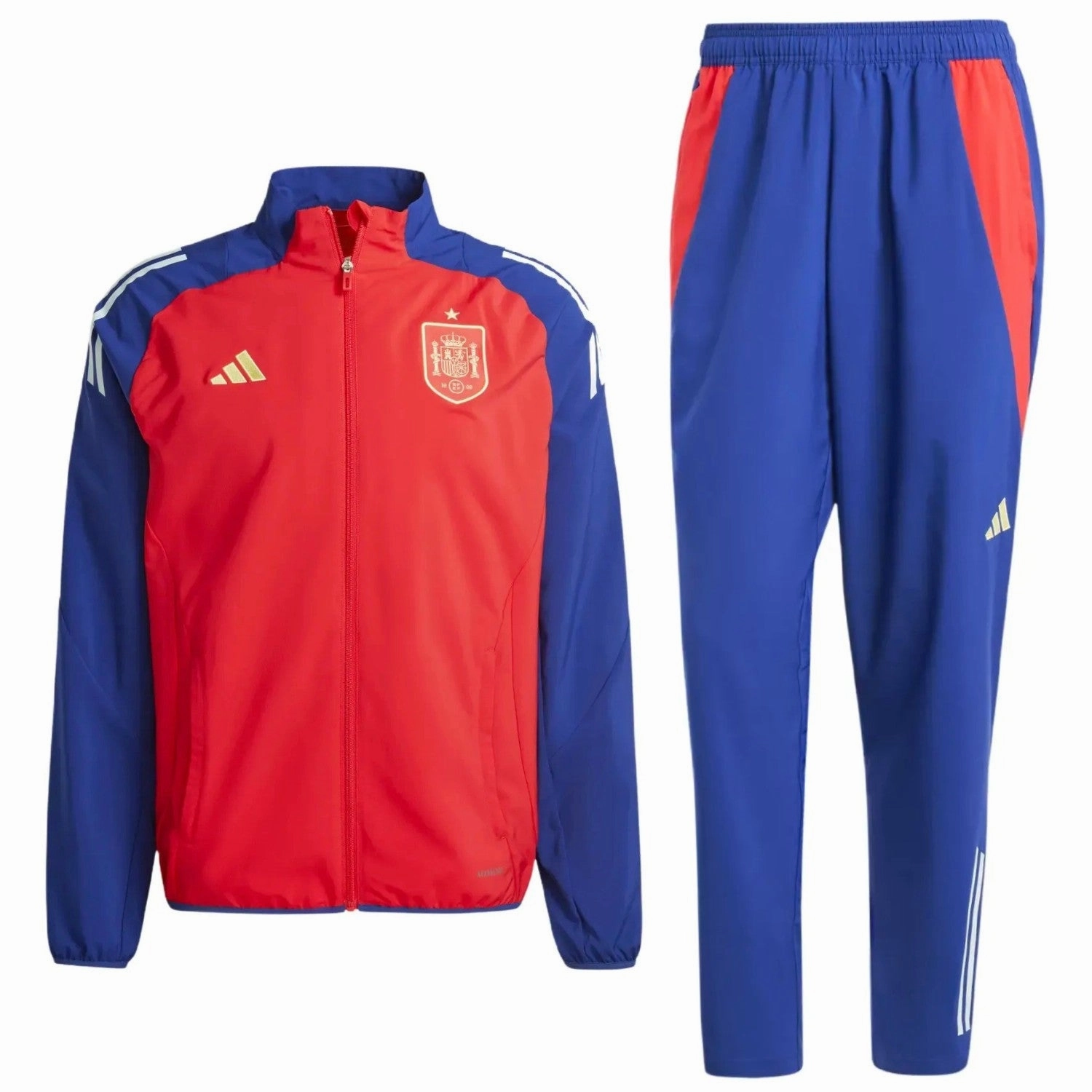Spain training presentation Soccer tracksuit 2024/25 - Adidas latex