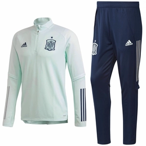 Airtight Zipper Seals Spain training technical Soccer tracksuit 2020/21 water green - Adidas