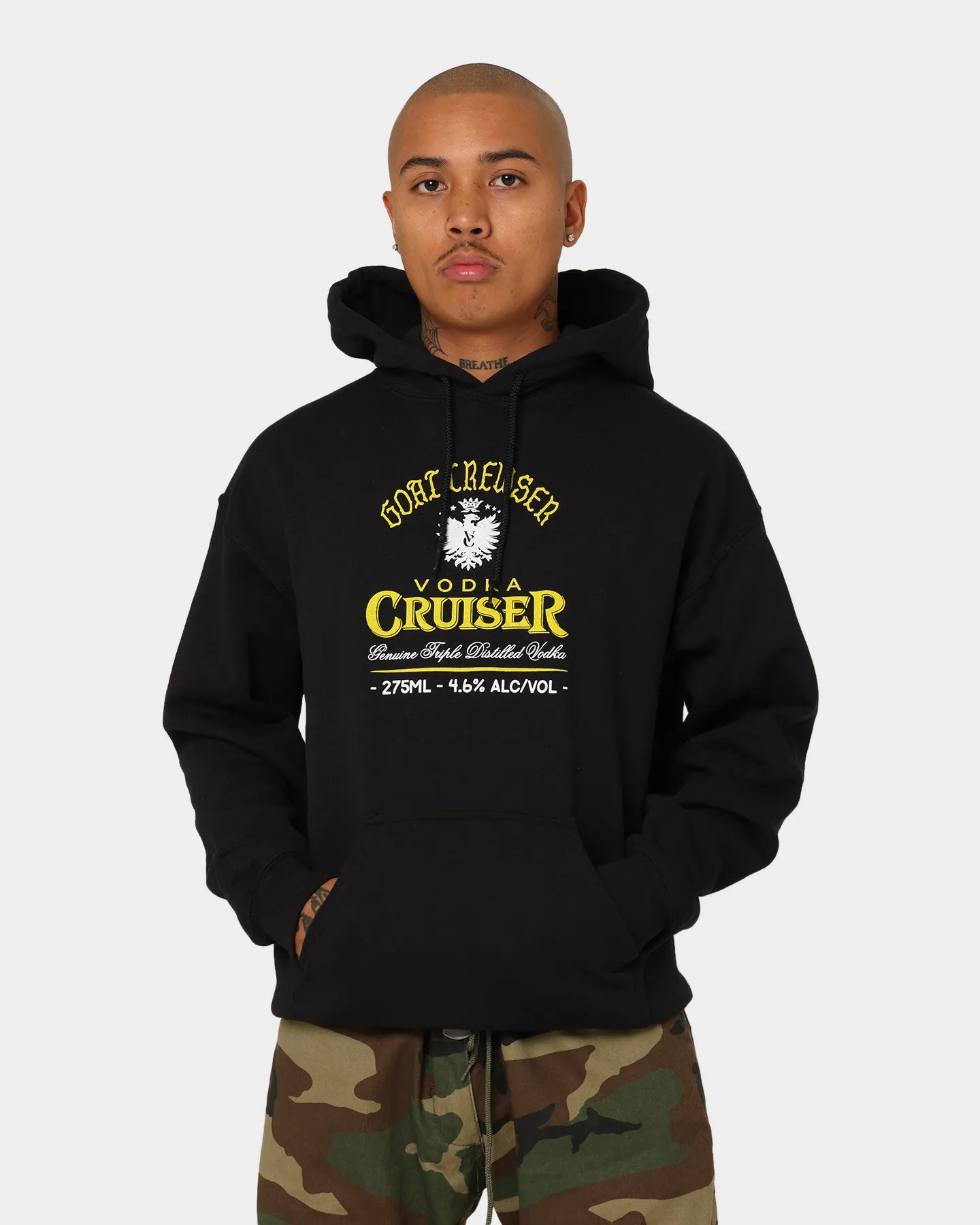 Goat Crew Goat Crew X Vodka Cruiser Pure Pineapple Cruiser Hoodie Black Water Resistant Quick Dry Technology