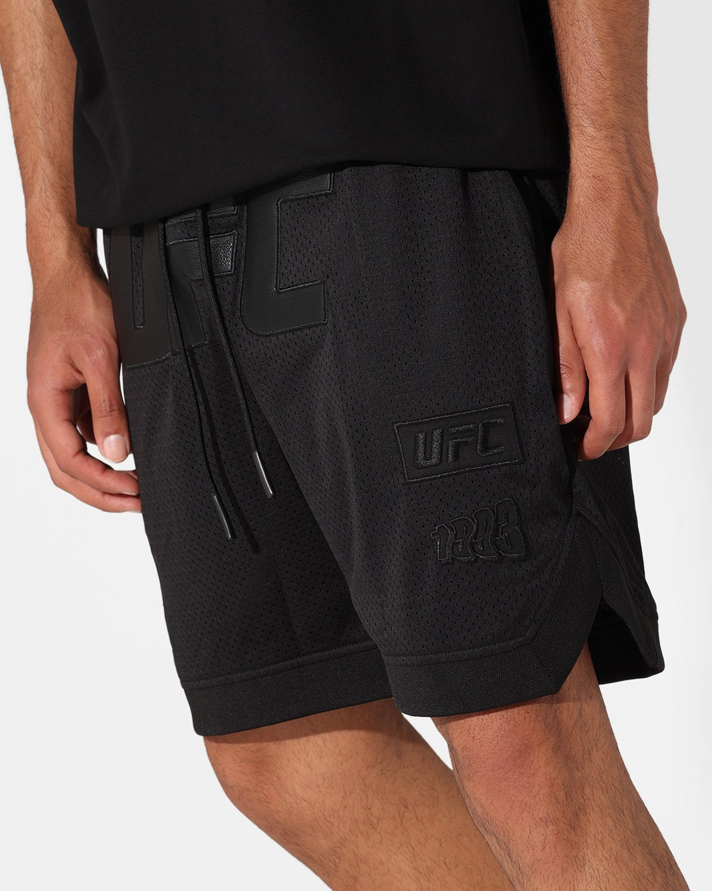 Chic Look neon colors Saint Morta X UFC Basketball Shorts Black