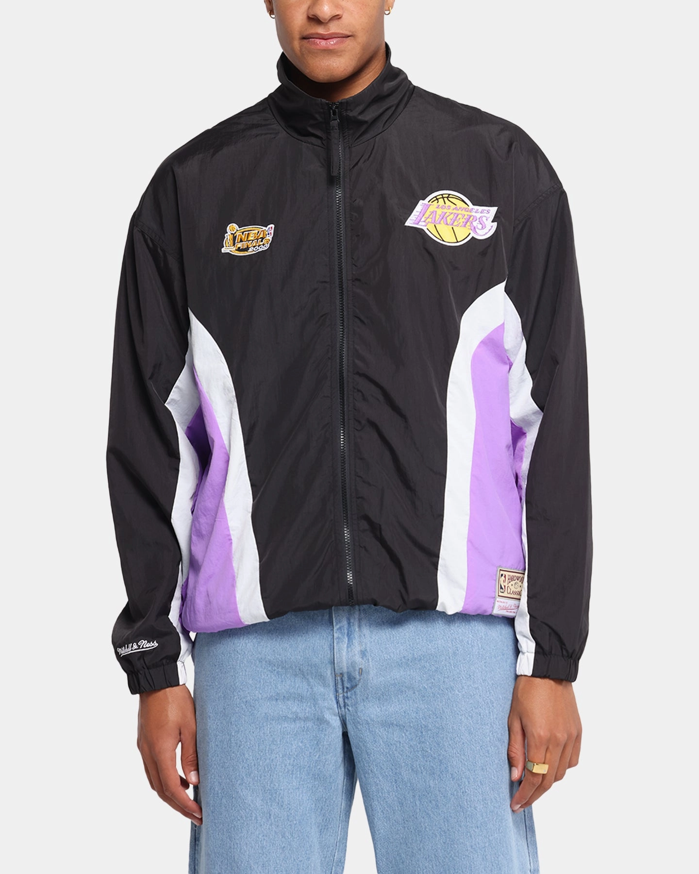 Mitchell & Ness Los Angeles Lakers Nylon Track Jacket Black/Purple Propagate nylon
