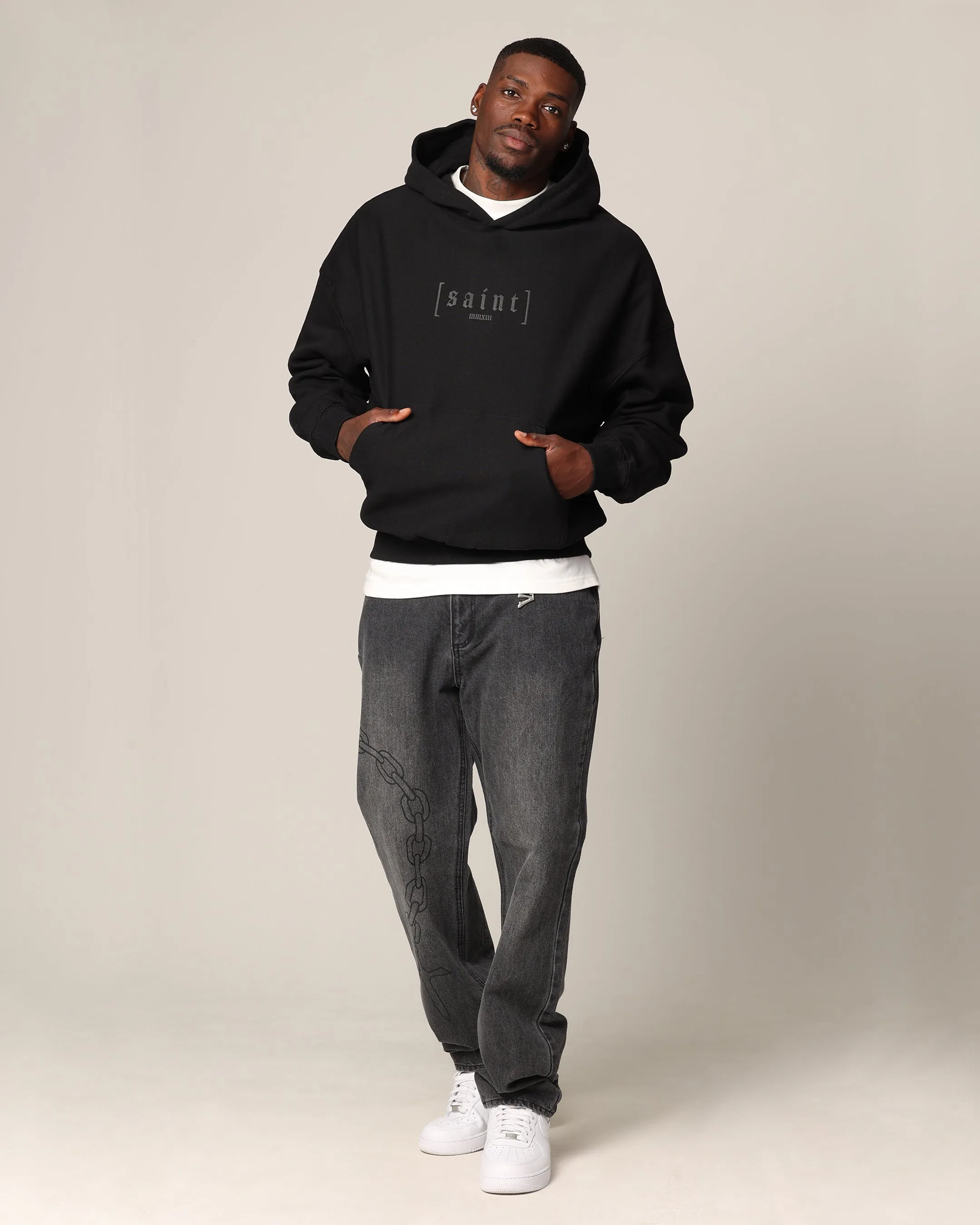 Saint Morta Rebirth Premium Hoodie Black Windproof Jacket