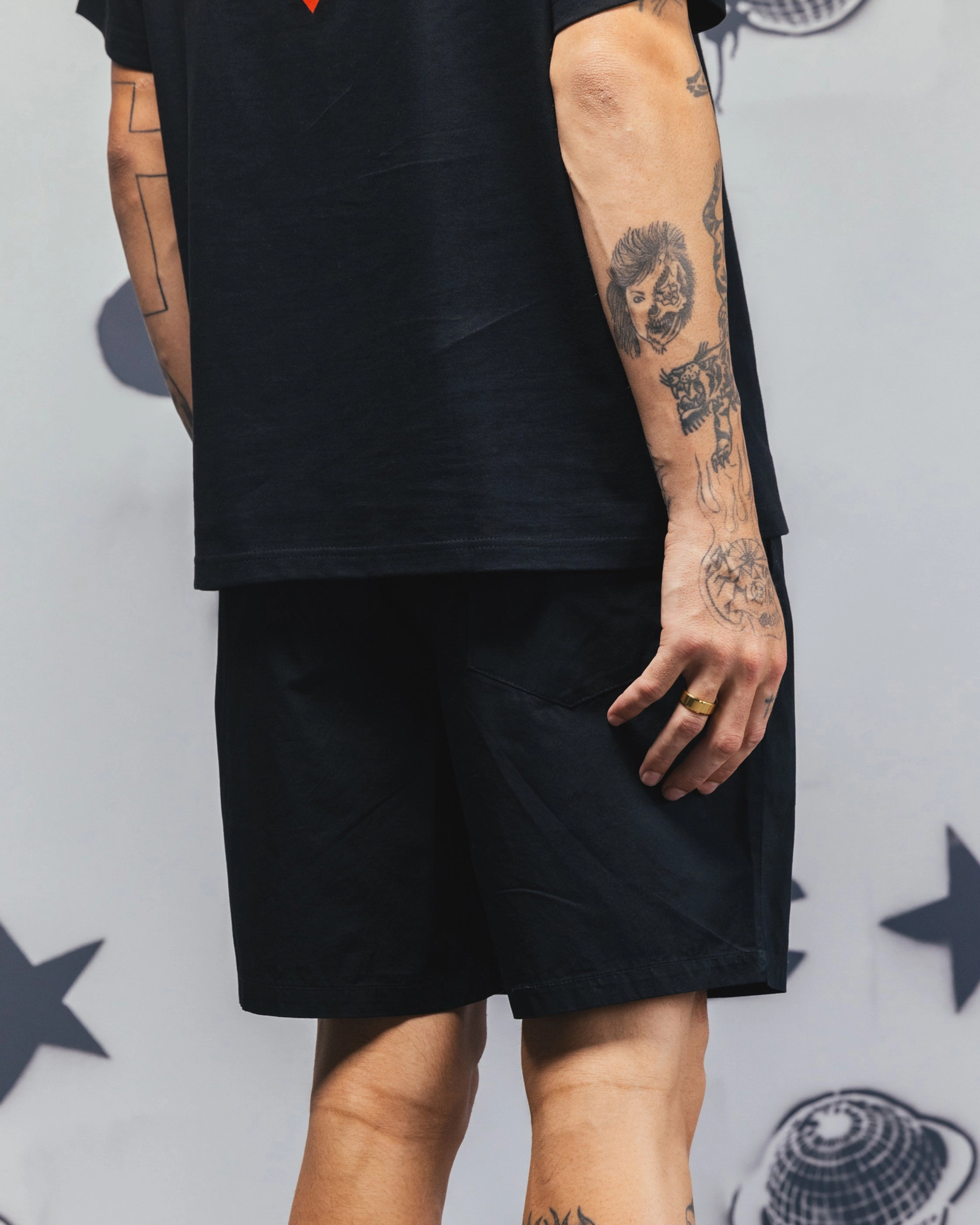 Carre C-Star Beach Shorts Black ReinforcedPockets