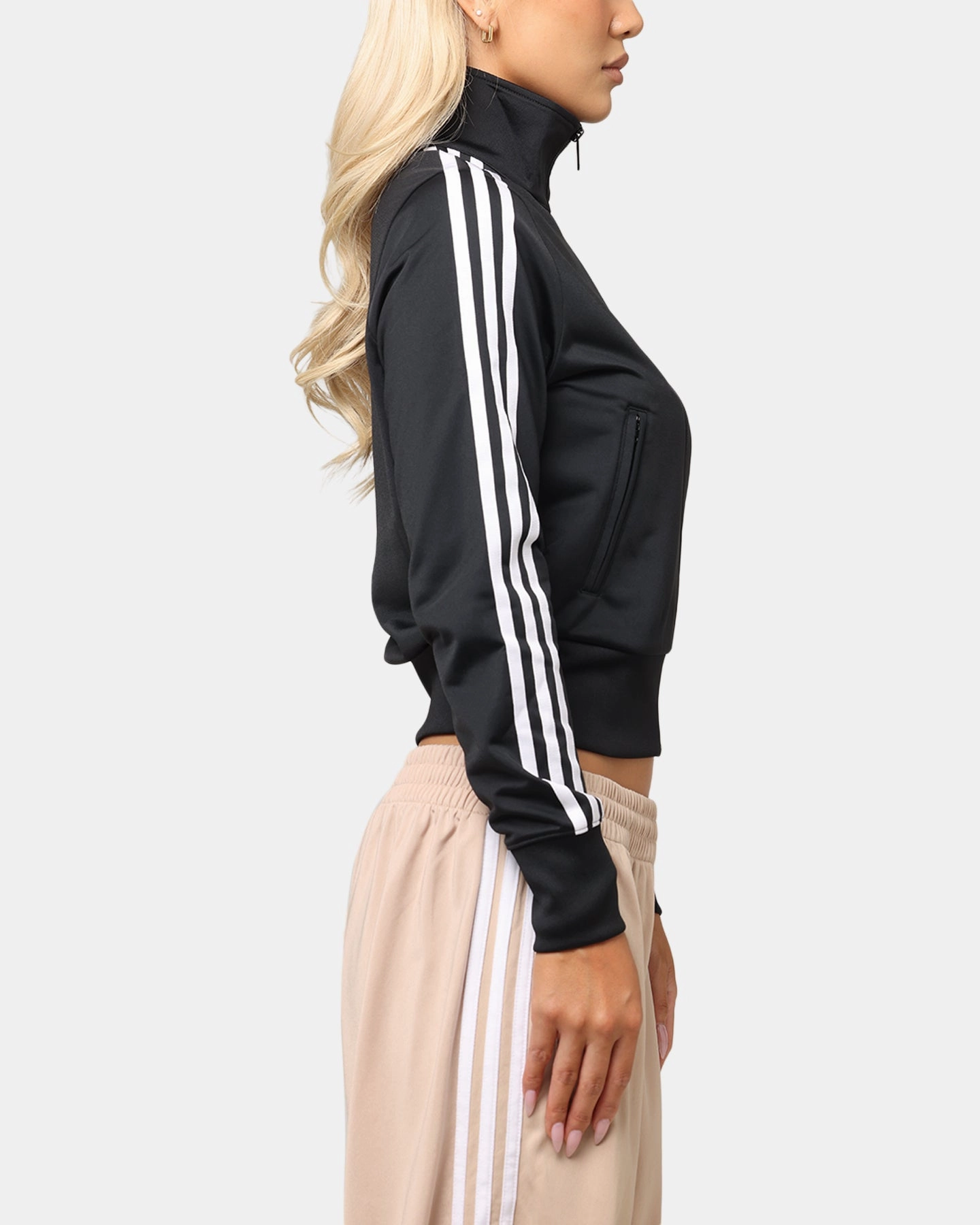 Perforated Details Adidas Women's Adicolor Classics Firebird Track Top Black