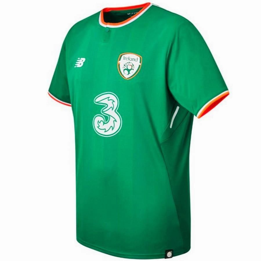 Ireland national team Home soccer jersey 2018 - New Balance Quick Dry Gear necklace venue