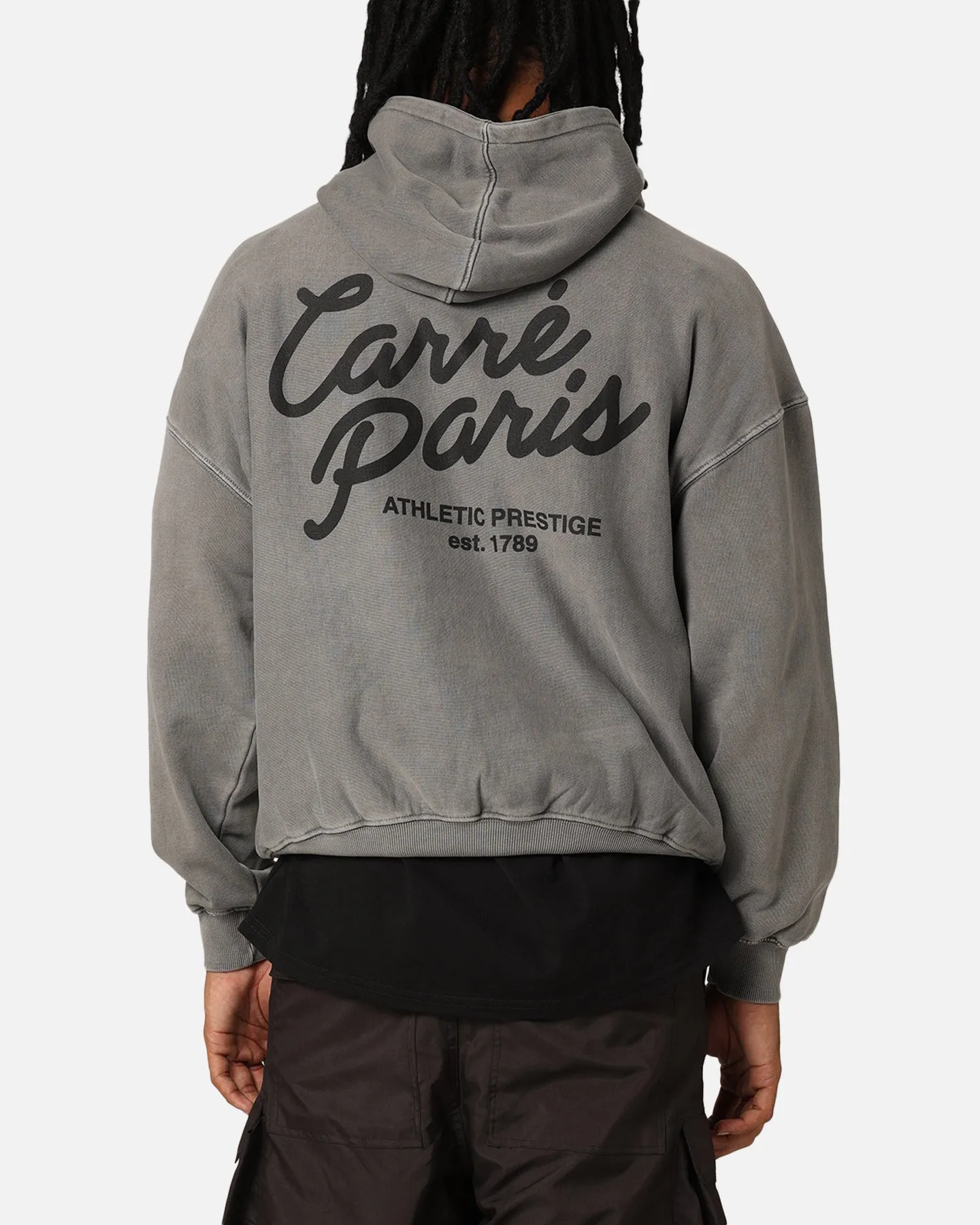 Carr?? Athletic Heritage Hoodie Washed Charcoal Wax