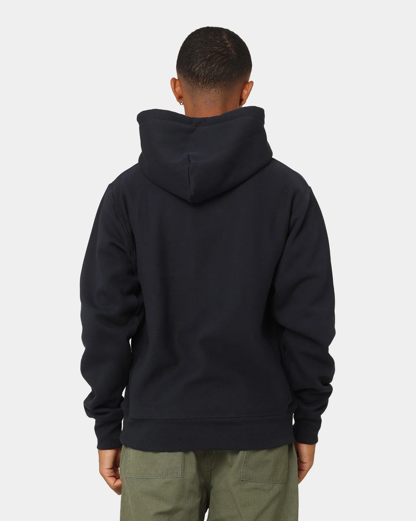 Rank Reinforced Seams Champion Script Hoodie Navy