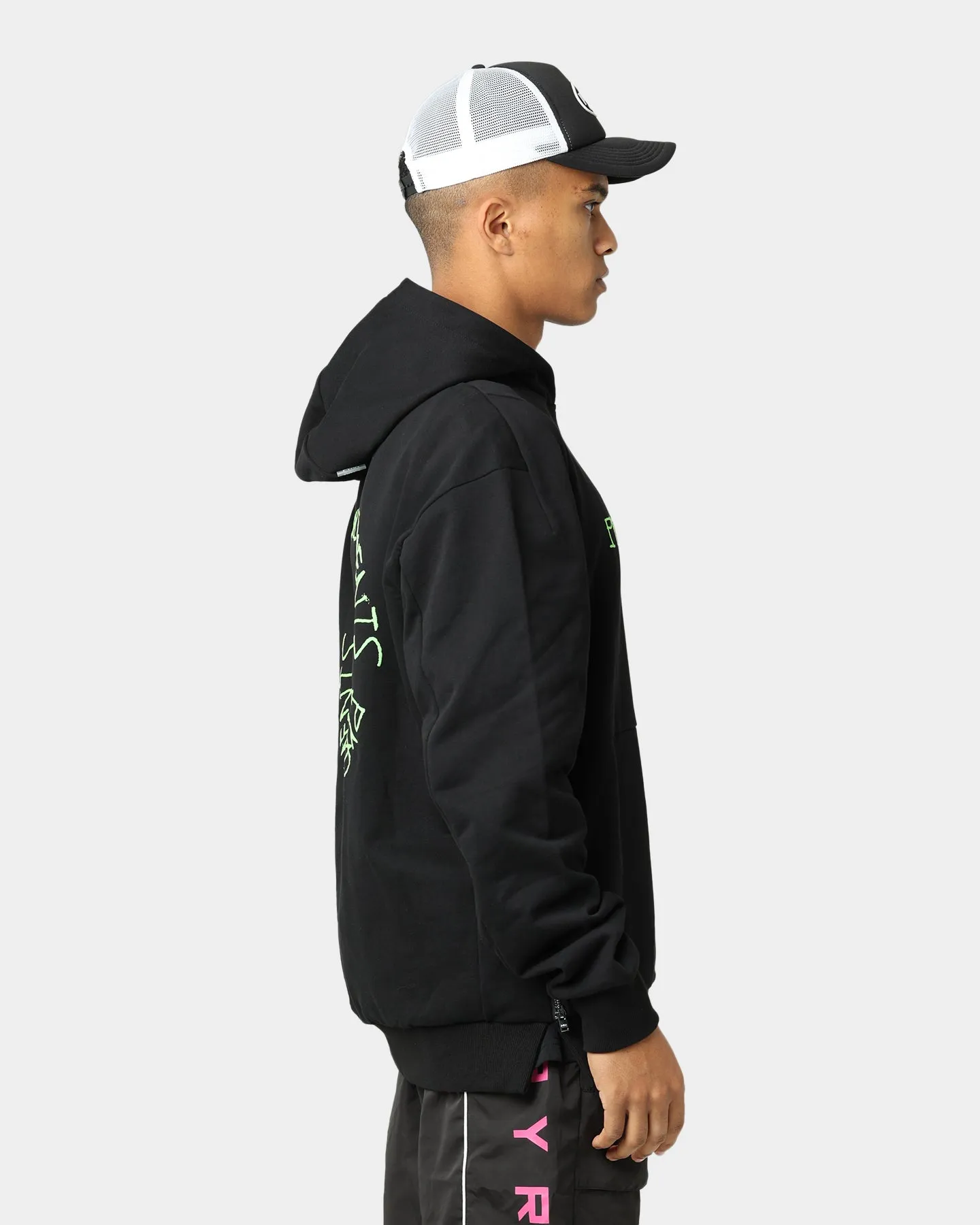 Bright Tones Pyra Engineer Hoodie Black/Green