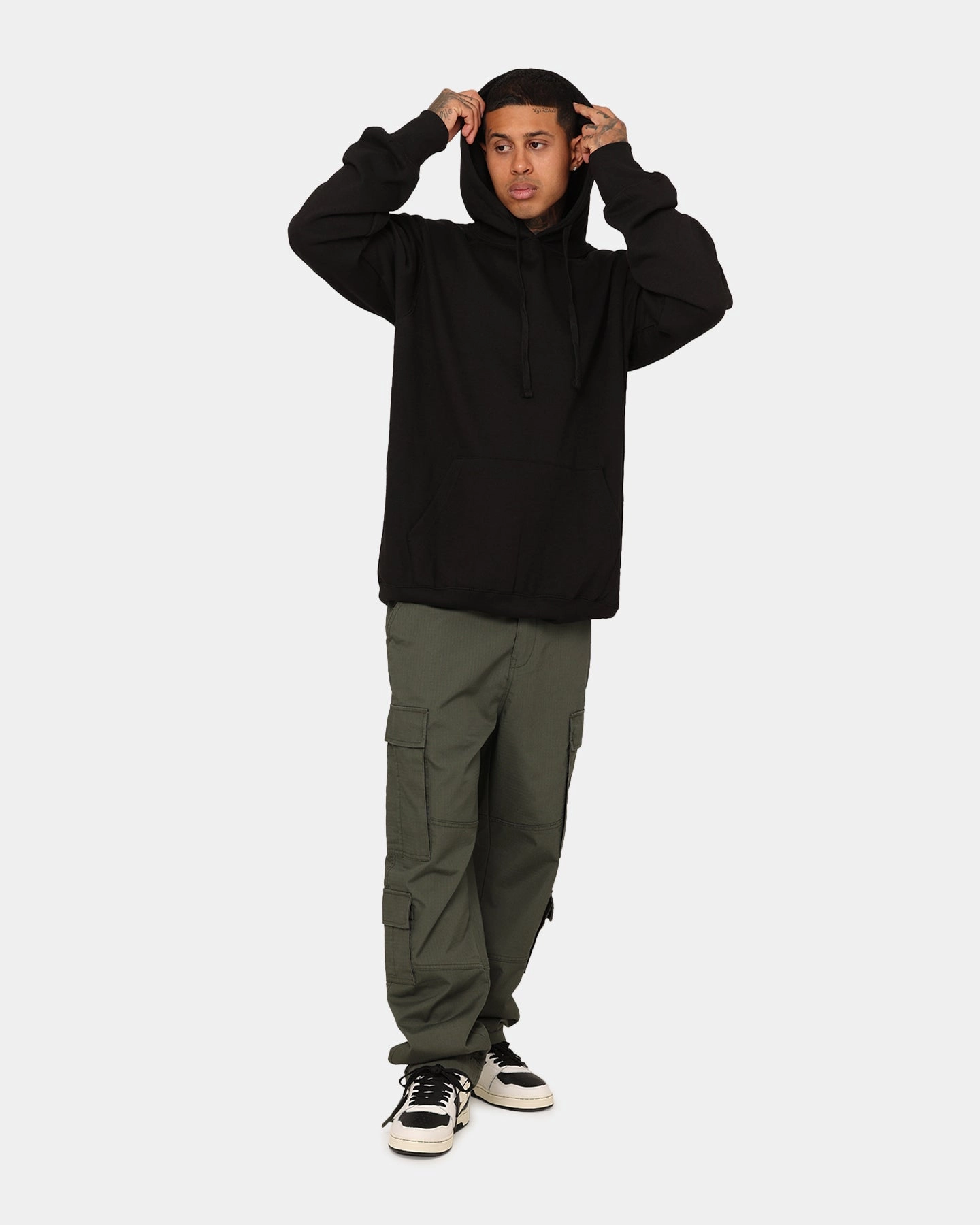 Fleece Crooks & Castles Crooks Blank Hoodie Black