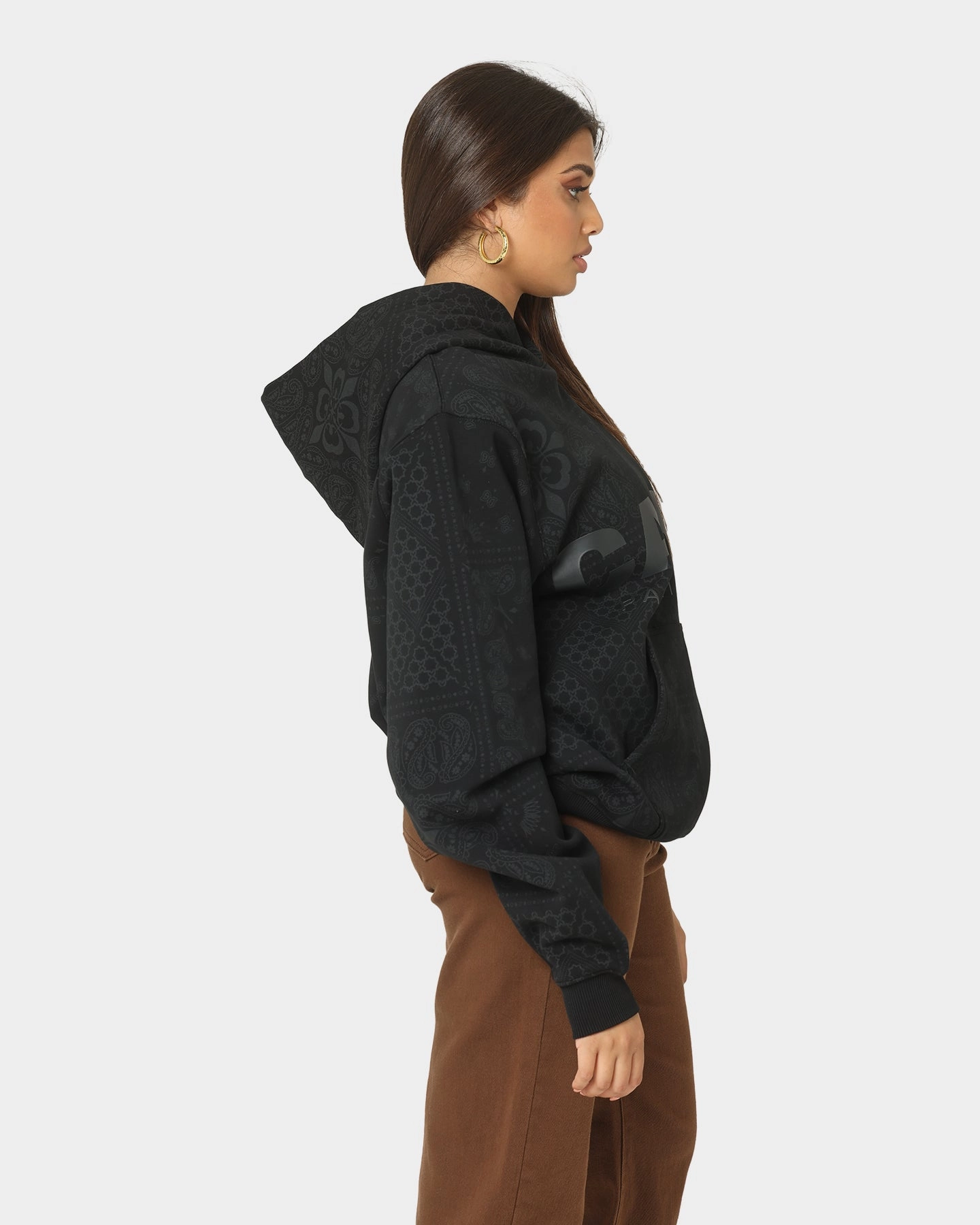 Packable Layer Soft Touch Carre Bandana Ultra Motion Hoodie Black