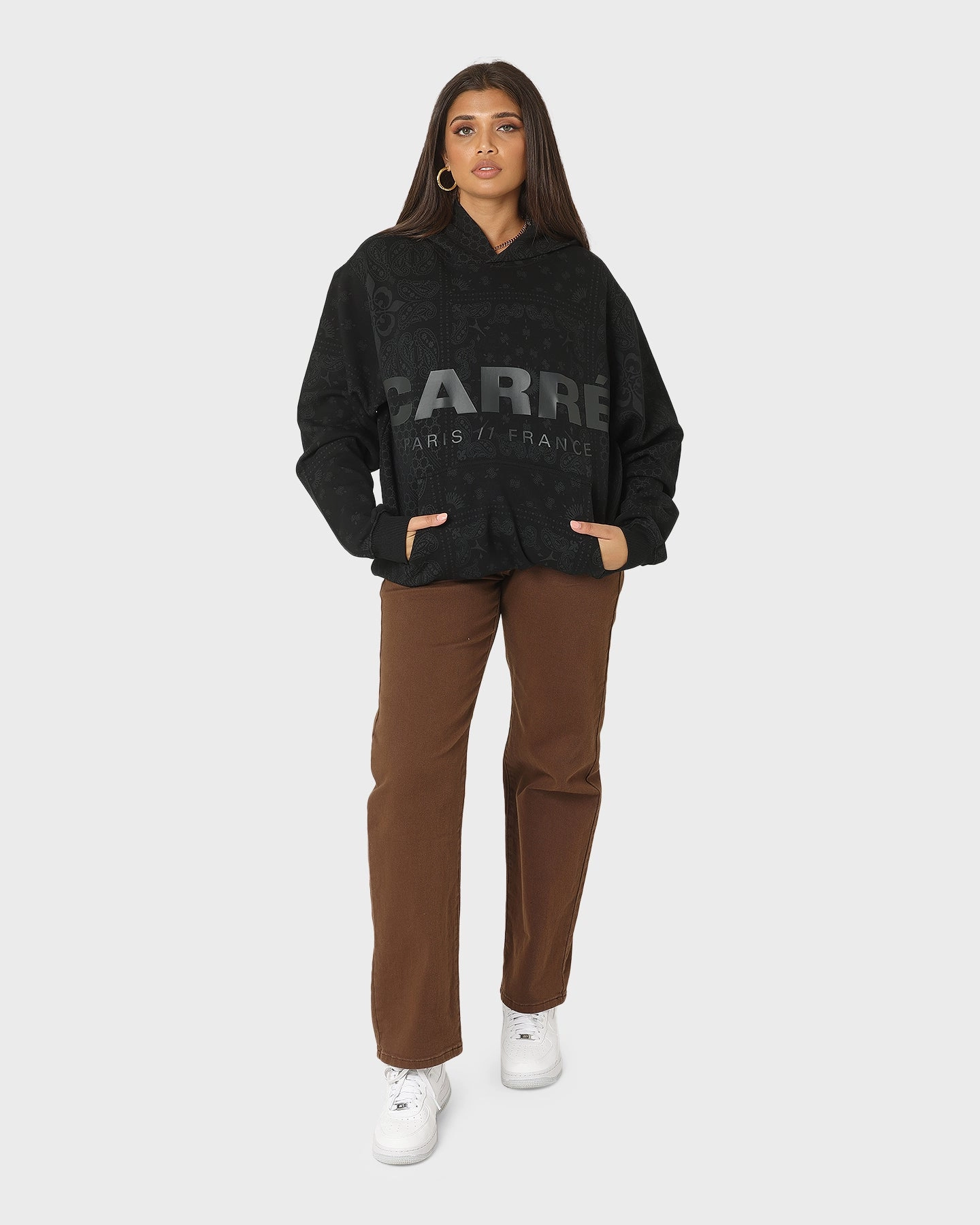 Carre Bandana Ultra Motion Hoodie Black Mid-layer