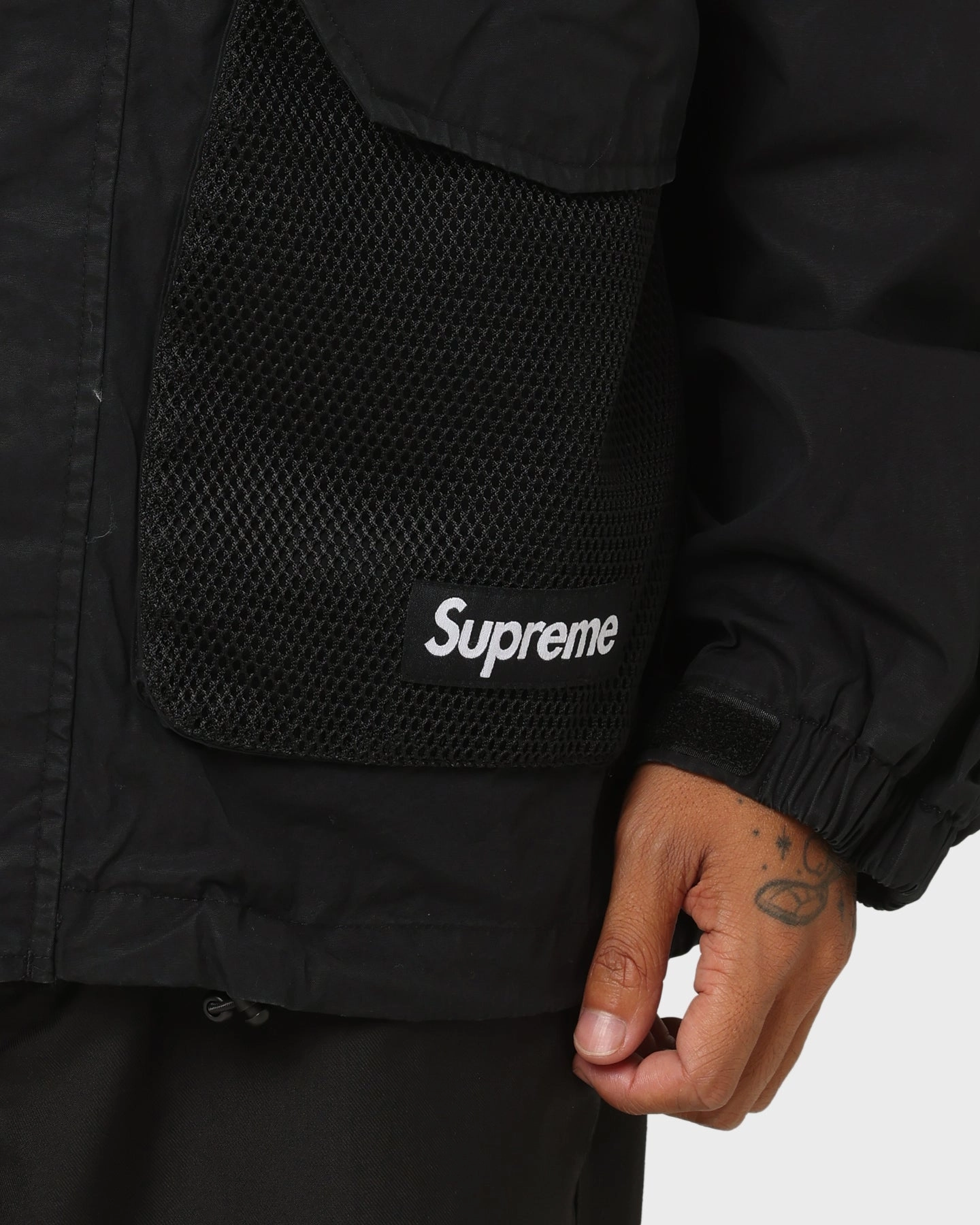 Mesh Pocket Cargo Jacket Heavy Duty Zipper Thermal Lining