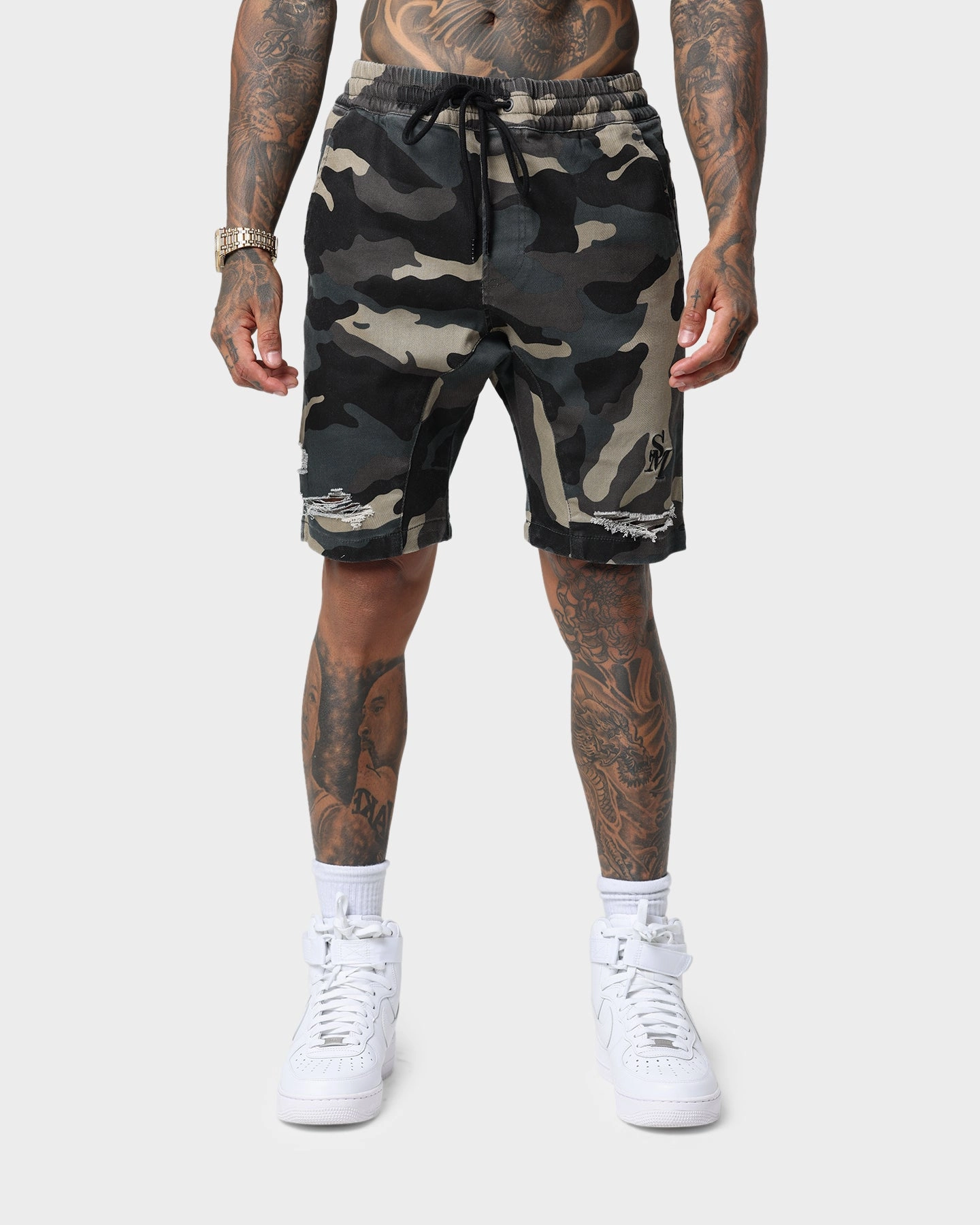 Saint Morta Annex Camo Shorts Woodland Camo On The Go Loose Fit