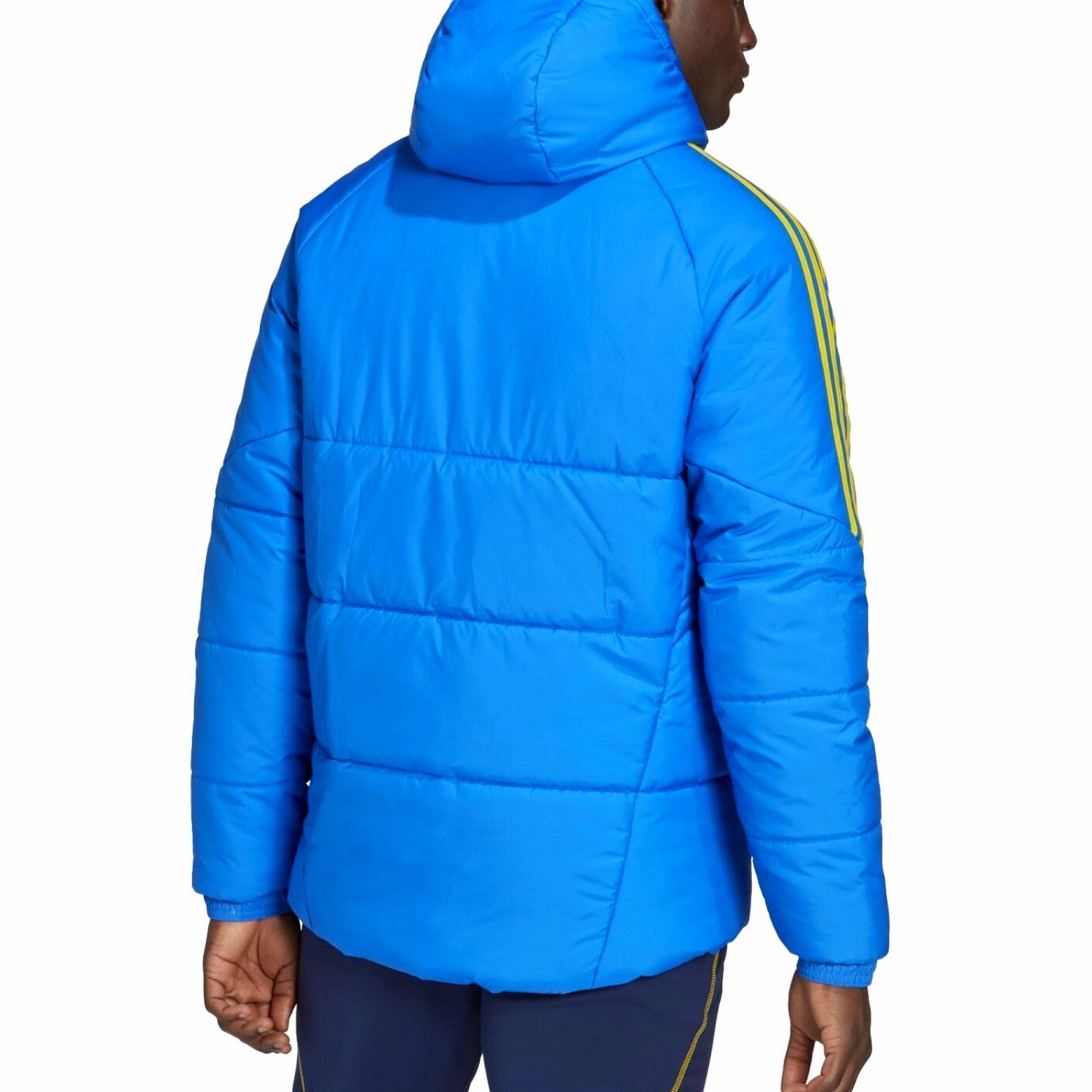 Sweden blue winter training bench jacket 2022/23 - Adidas Anti Static Material Blend Layered Ventilation Channels