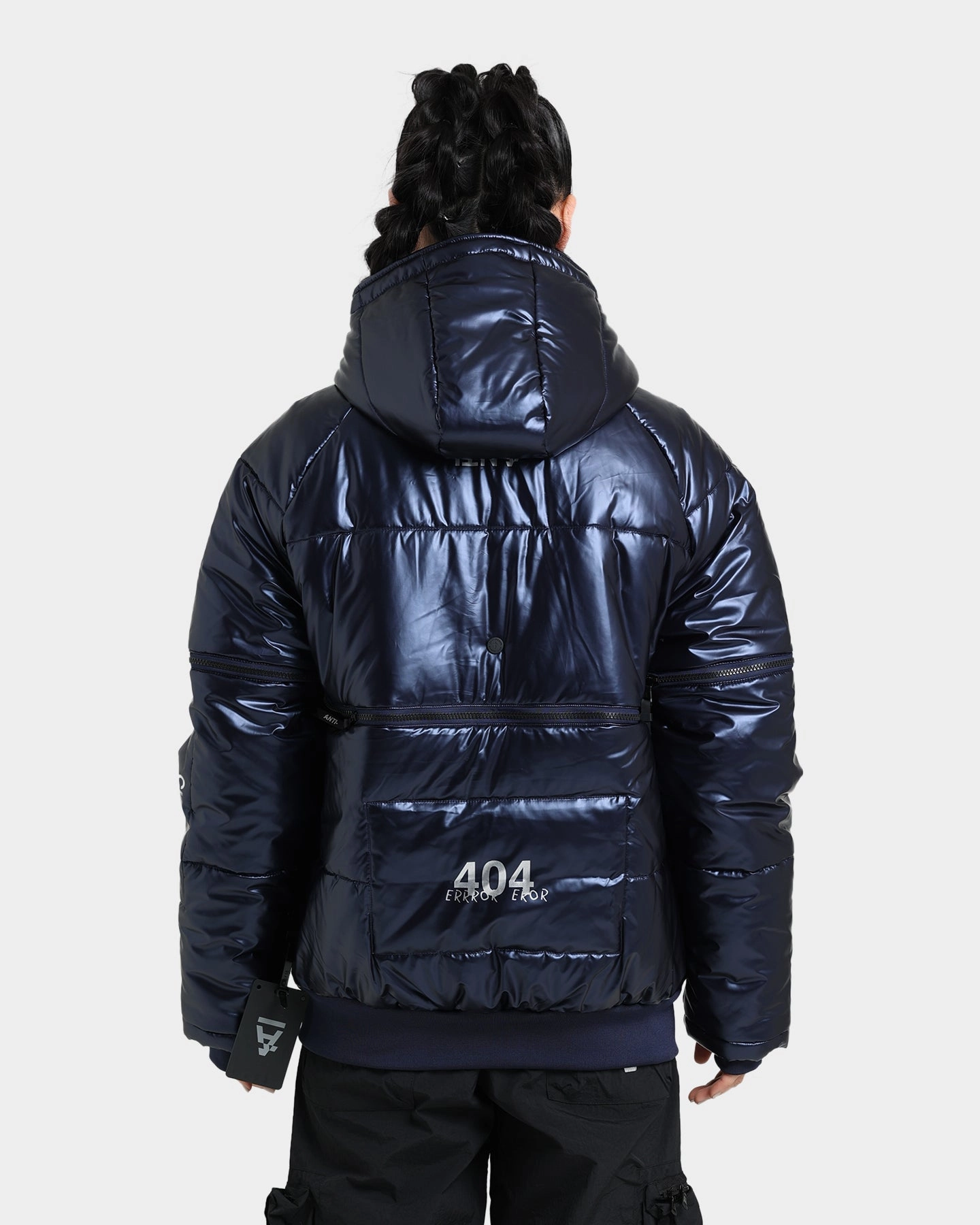 The Anti Order Anti Joy Technical Puffer Jacket Dark Navy Chain