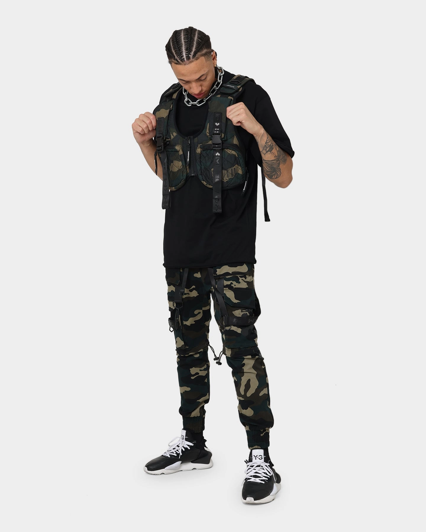 DXXMLIFE L-3 A Chain$aw Utility Vest Woodland Camo Equity WrinkleResistant