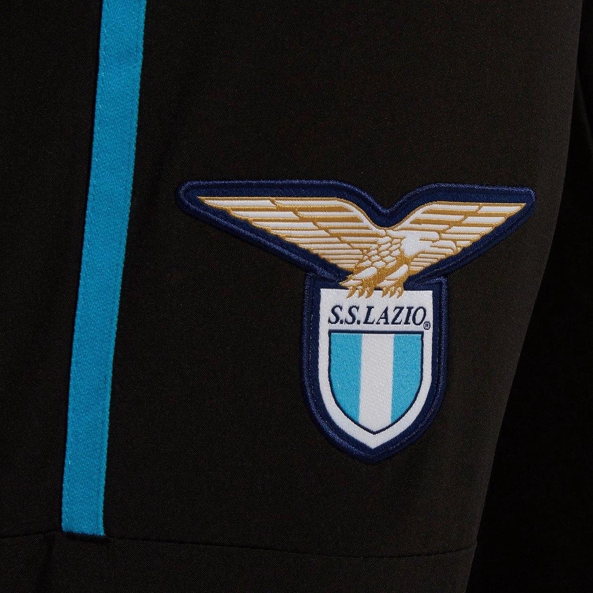 Serum SS Lazio black presentation soccer tracksuit 2018/19 - Macron