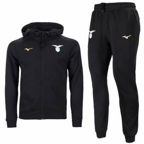 Friction Reducing Lining SS Lazio hooded casual presentation tracksuit 2023/24 black - Mizuno