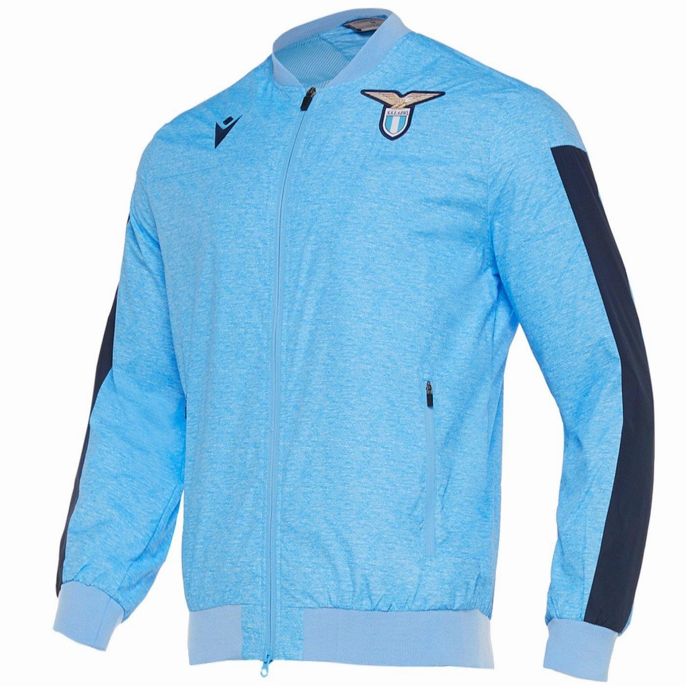 SS Lazio presentation soccer tracksuit sky blue 2019/20 - Macron Urban Outfit