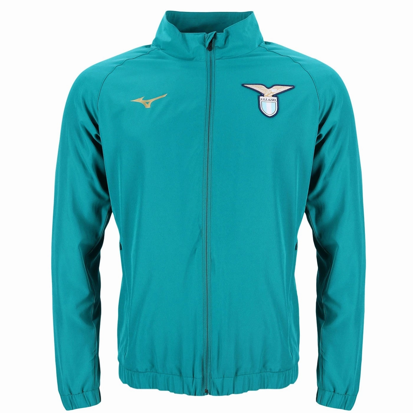 Soccer Field entertainment SS Lazio water green presentation Soccer tracksuit 2023/24 - Mizuno