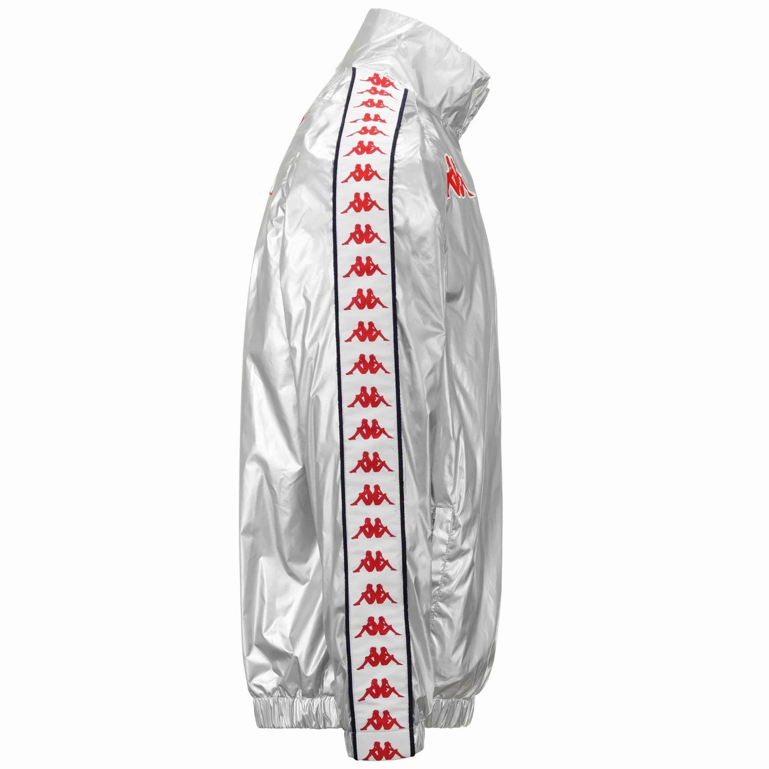 HighCompression Adaptive Lacing Mechanism SSC Bari pre-match presentation Soccer jacket 2023/24 silver - Kappa