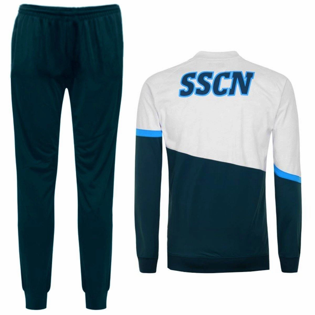 SSC Napoli green training presentation Soccer tracksuit 2020/21 - Kappa Stainless Steel