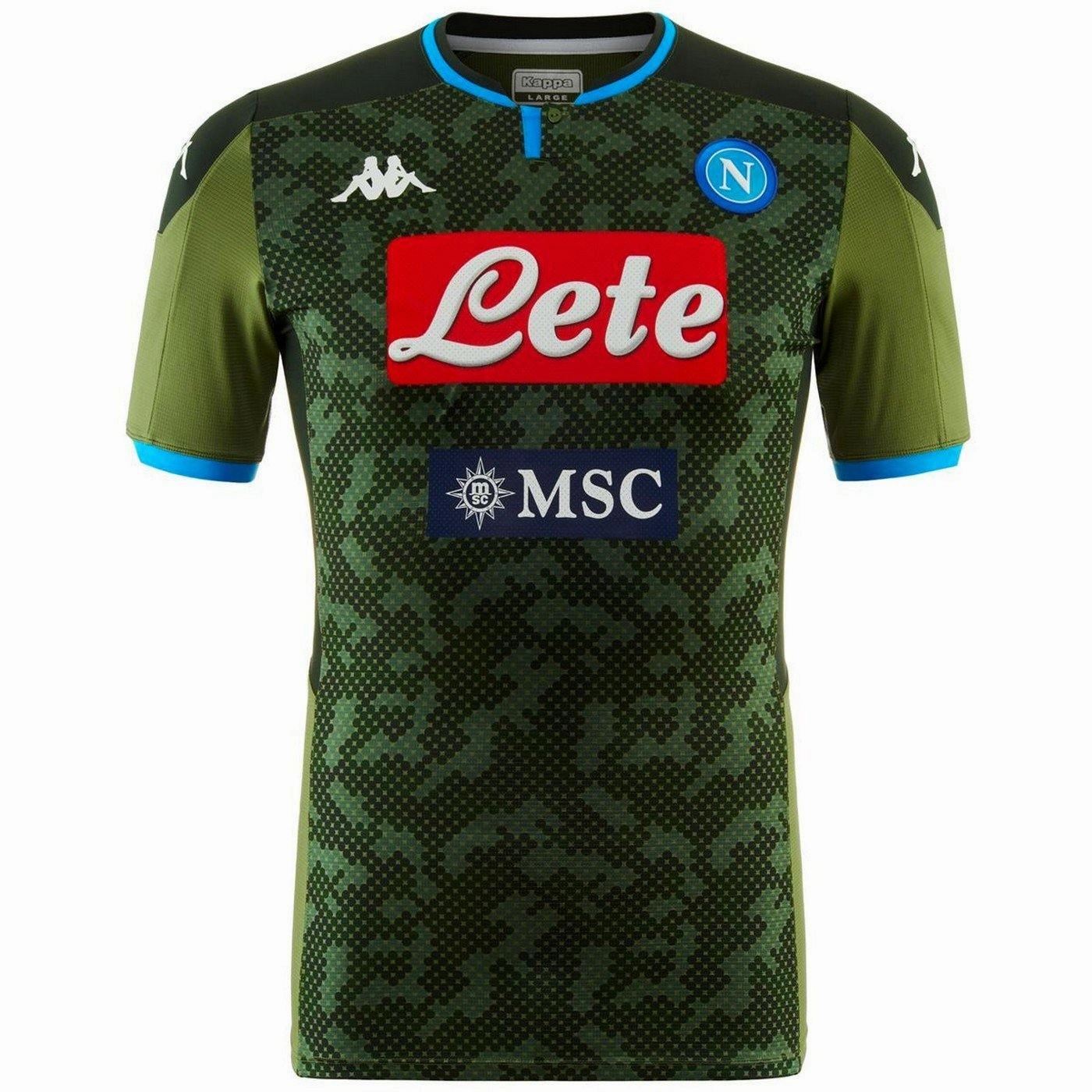 SSC Napoli Third camo soccer jersey 2019/20 - Kappa Packaging