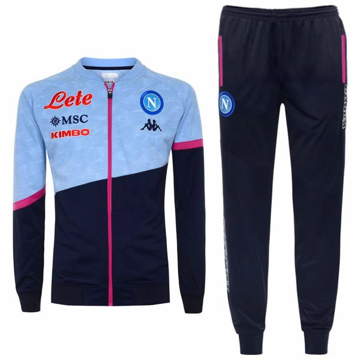 Active Lifestyle Gear NonRestrictive Movement Panels SSC Napoli training presentation Soccer tracksuit 2020/21 - Kappa