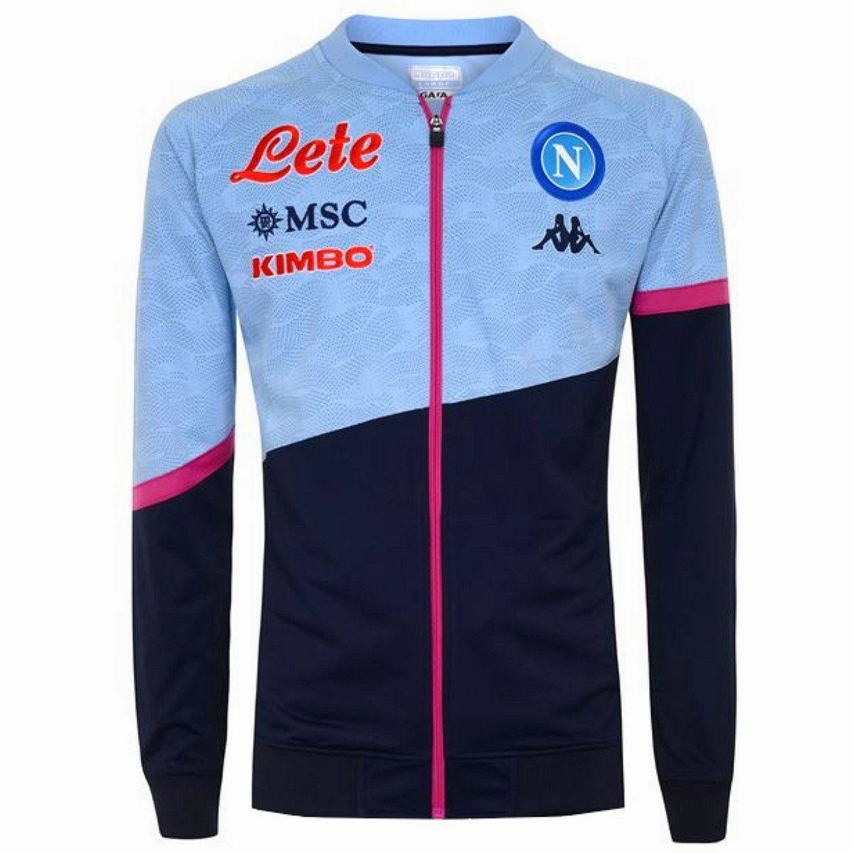 SSC Napoli training presentation Soccer tracksuit 2020/21 - Kappa glasses venue Breathable Design