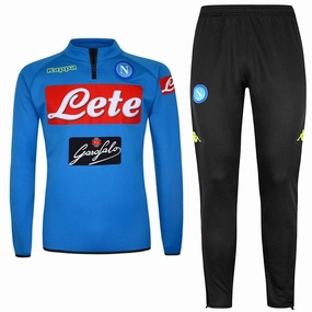 Ssc Napoli Training Technical Soccer Tracksuit 2018/19 - Kappa biomass power HydrationCompatible Storage