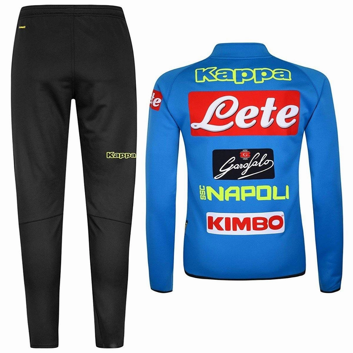 Ssc Napoli Training Technical Soccer Tracksuit 2018/19 - Kappa Toddler clothing