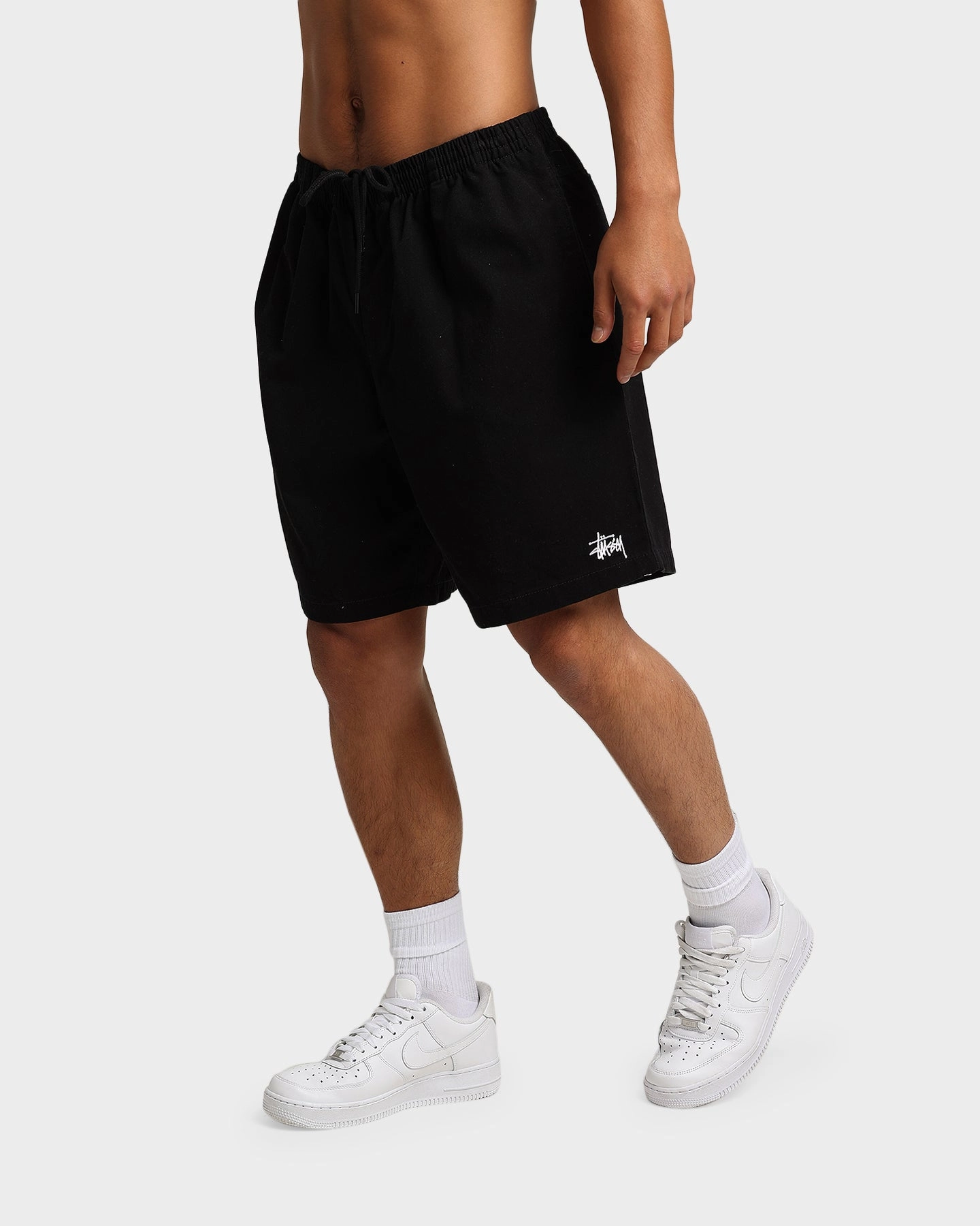 quick-dry feature St??ssy Brushed Beach Shorts Black