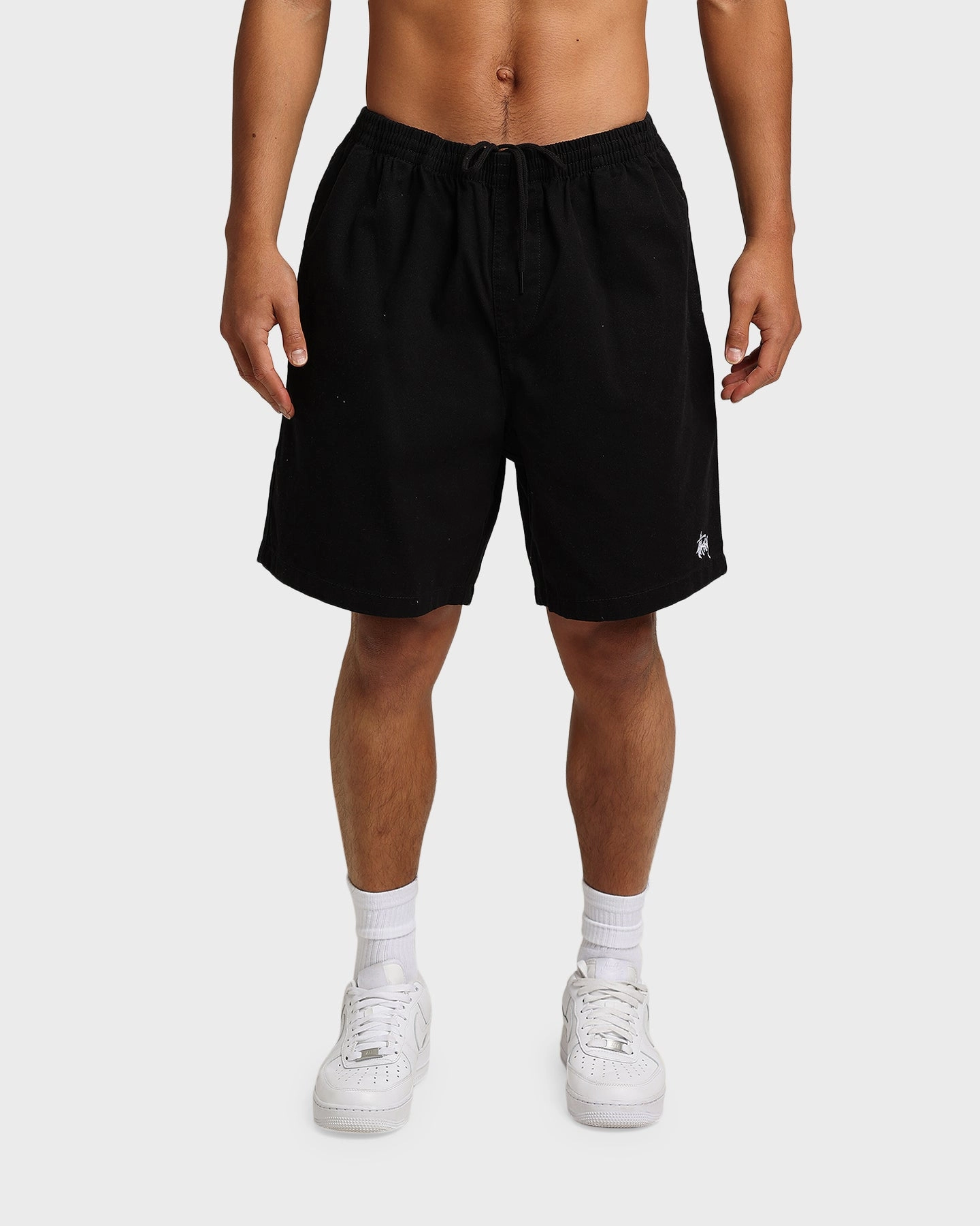 St??ssy Brushed Beach Shorts Black skiing gear Outdoor Days